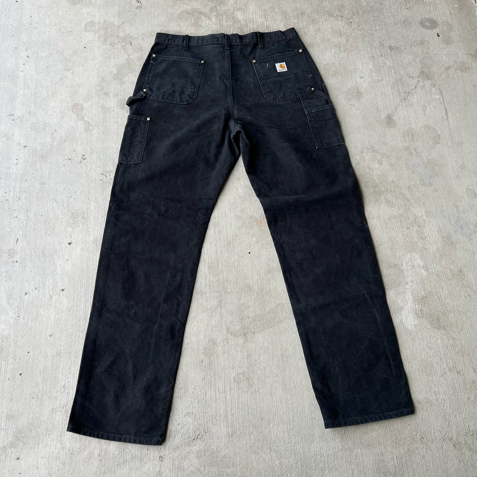 Carhartt × Vintage Carhartt black double knee work wear carpenter pants Size US 37 - 4 Thumbnail