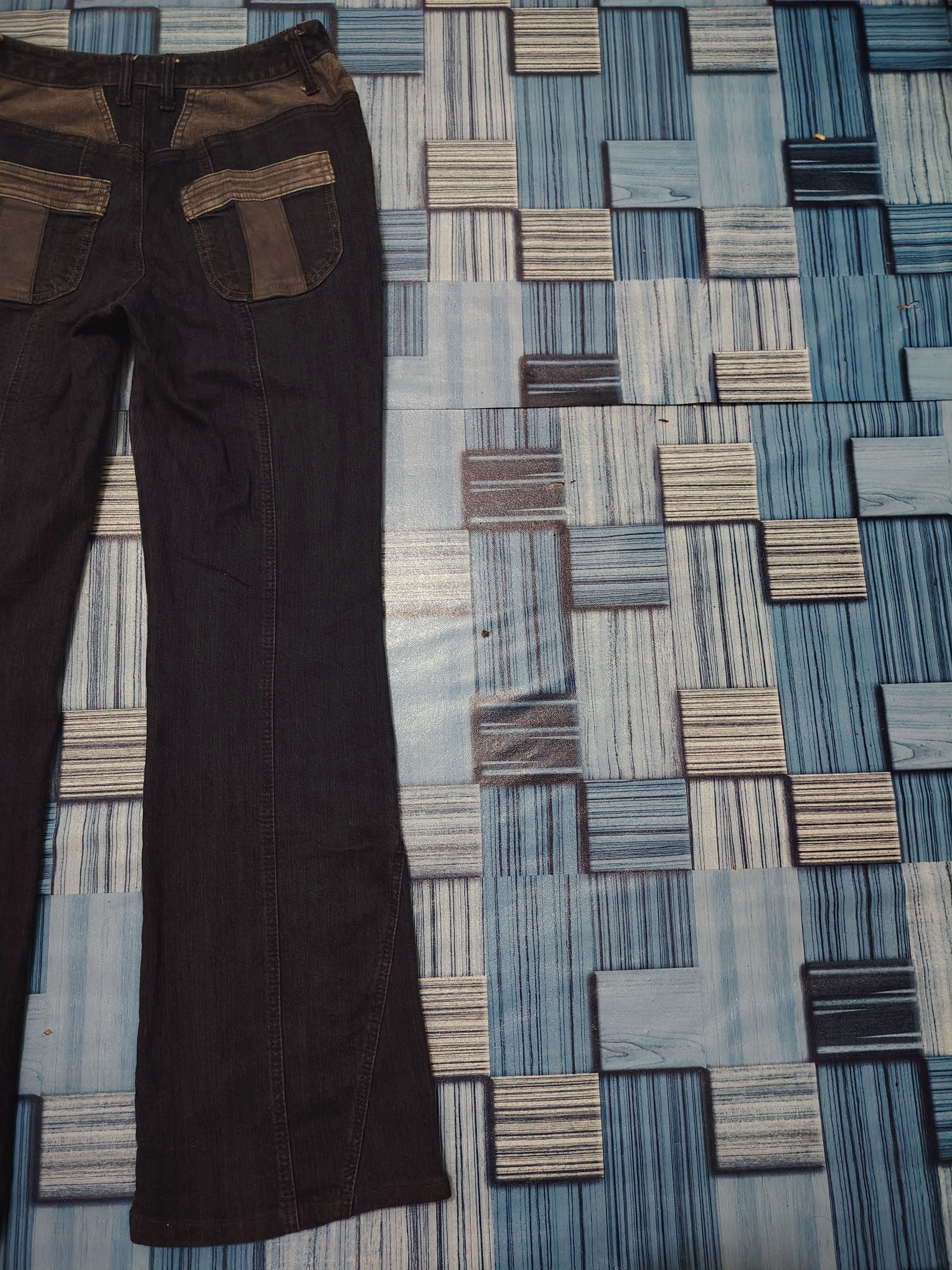 If Six Was Nine Rare Comme ca Comme ci side leather line flared pants Size US 28 / EU 44 - 18 Thumbnail