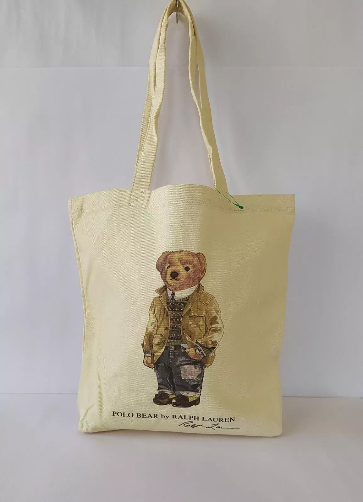 Polo Ralph Lauren Polo Ralph Lauren Polo Bear Cotton Canvas Tote Bag IFD 8001 Size ONE SIZE - 1 Thumbnail