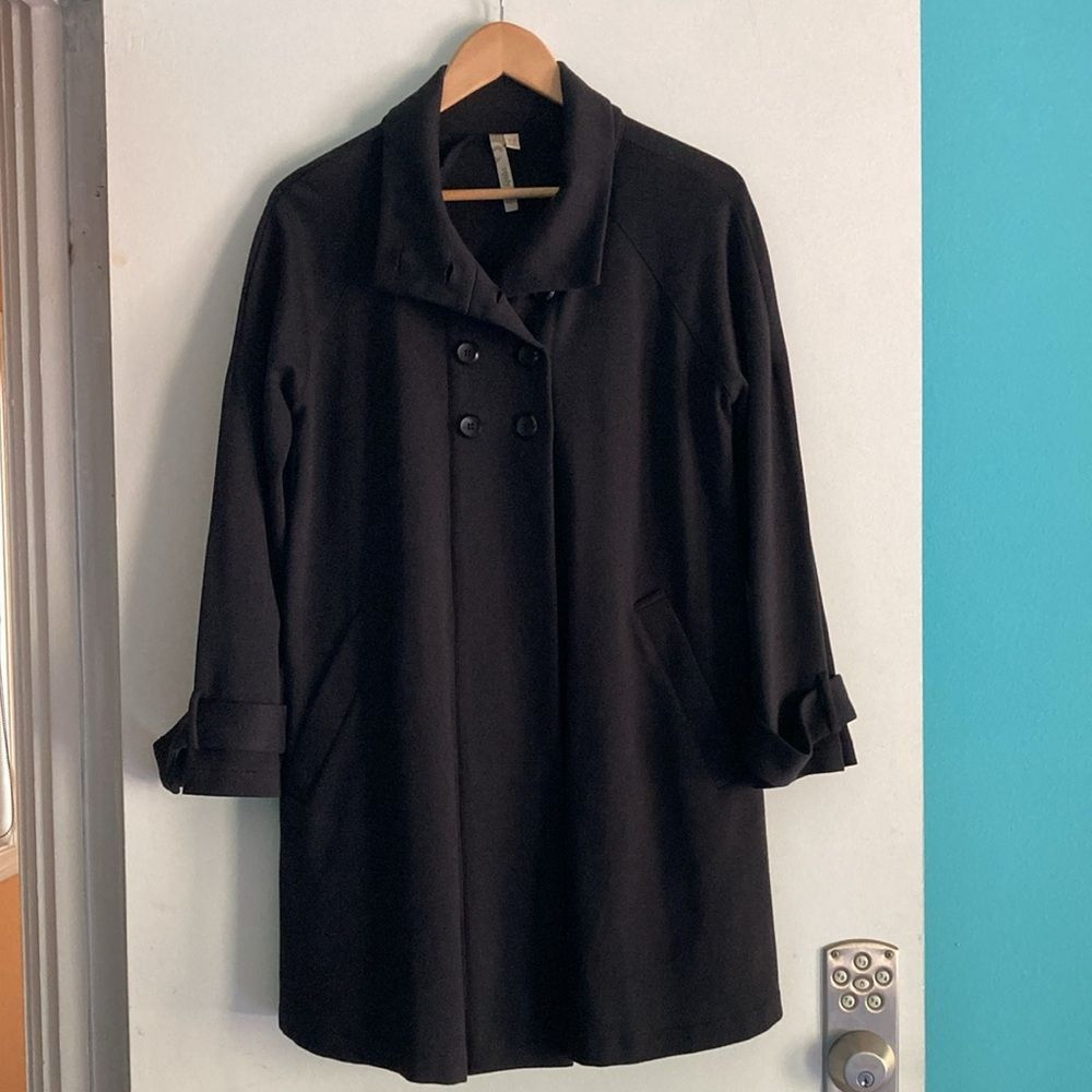 Rachel Comey Comfy USA Size XS Black Cotton Long Jacket Button Front Size S / US 4 / IT 40 - 4 Thumbnail