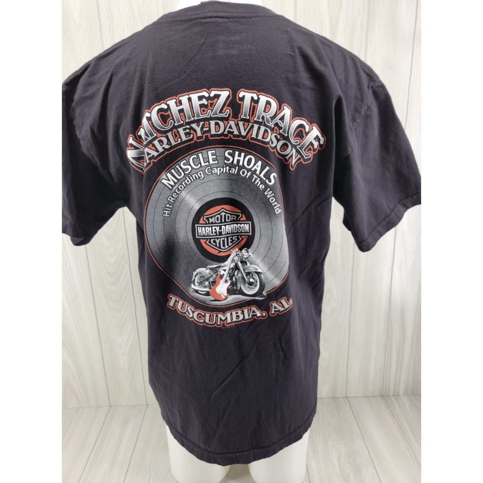 Harley Davidson Harley-Davidson Black Cotton T-Shirt XL Mens Short Sleeve Round Neck Size US XL / EU 56 / 4 - 2 Thumbnail