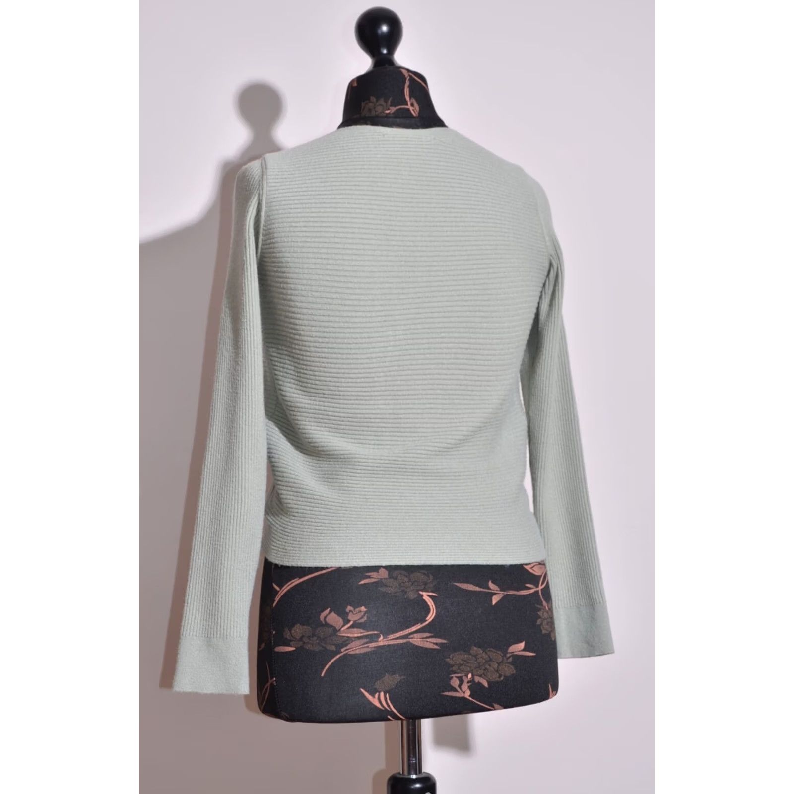 Max Mara Max Mara Jumper Women's Long Sleeve V-Neck Cotton/Cashmere Size M Grey Size M / US 6-8 / IT 42-44 - 5 Thumbnail