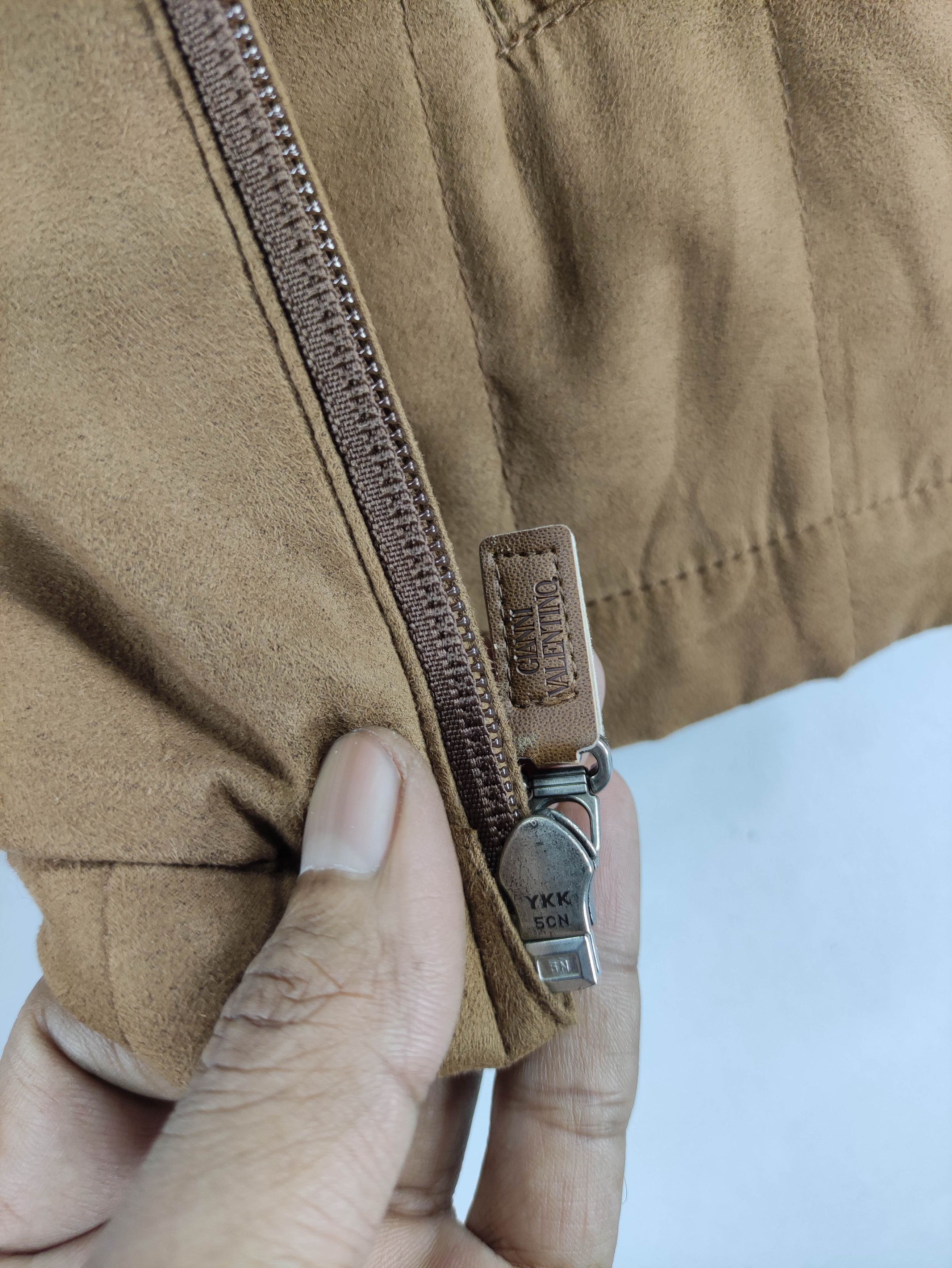 Gianni Valentino Vintage Gianni Valentino Casual Jacket Zipper Brown Size US L / EU 52-54 / 3 - 5 Thumbnail