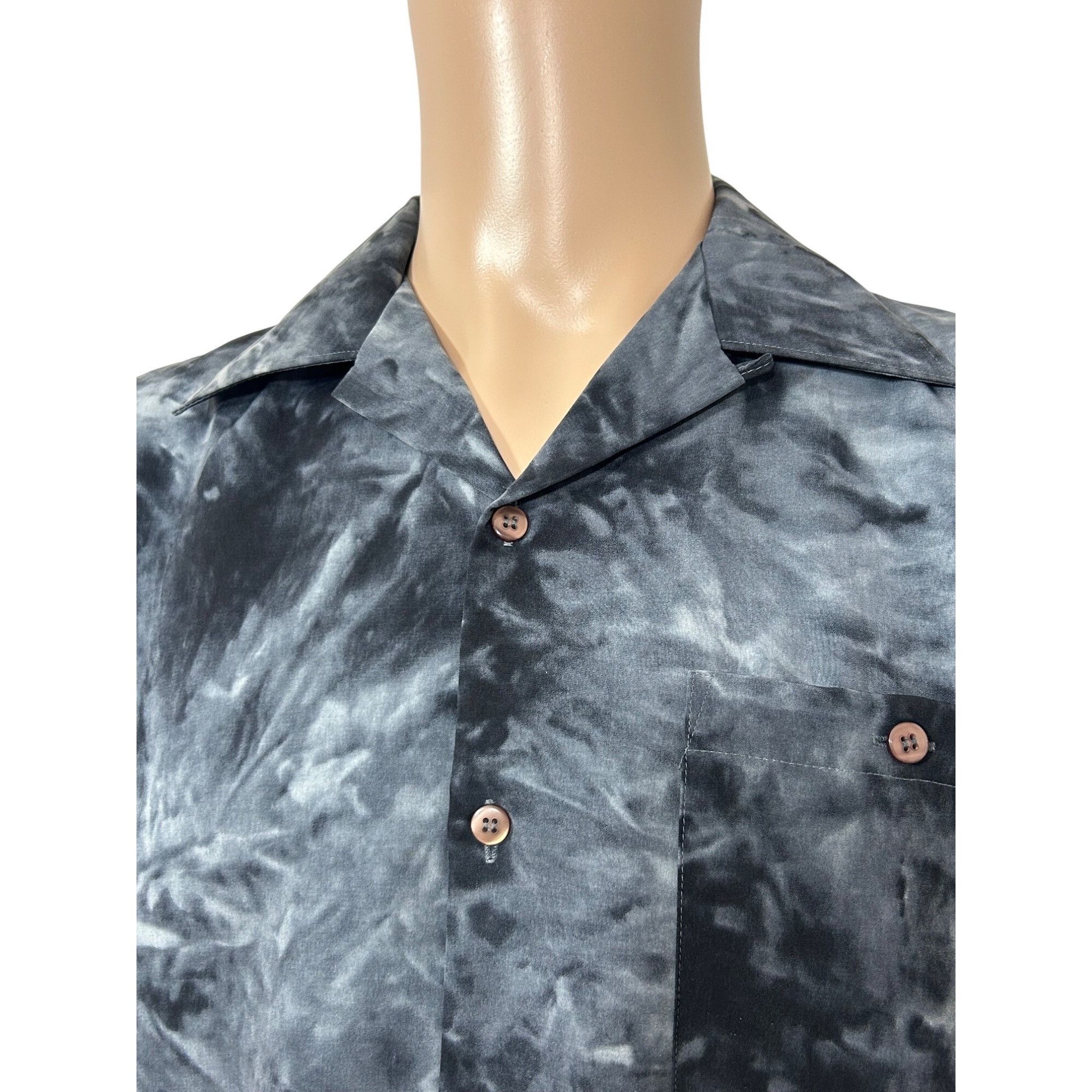 Jordan Craig Jordan Craig Men’s Casual Shirt M Black Grey Tie Dyed Short Size US M / EU 48-50 / 2 - 8 Thumbnail