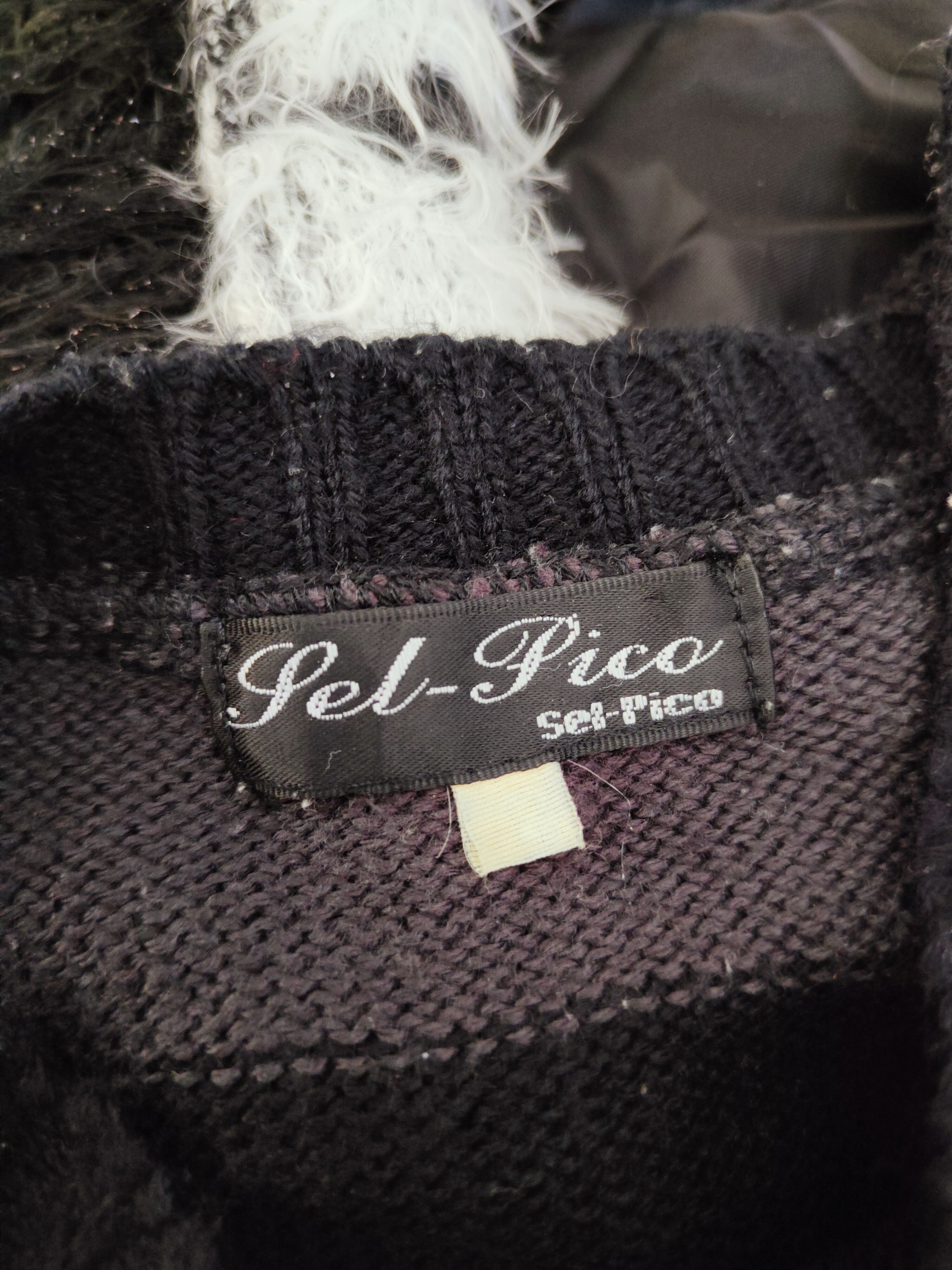 Japanese Brand × Vintage PUNK NOT DEATH ☠️ 💀 Sel-Pico Black Knitwear Sweatshirts Size XS / US 0-2 / IT 36-38 - 11 Thumbnail