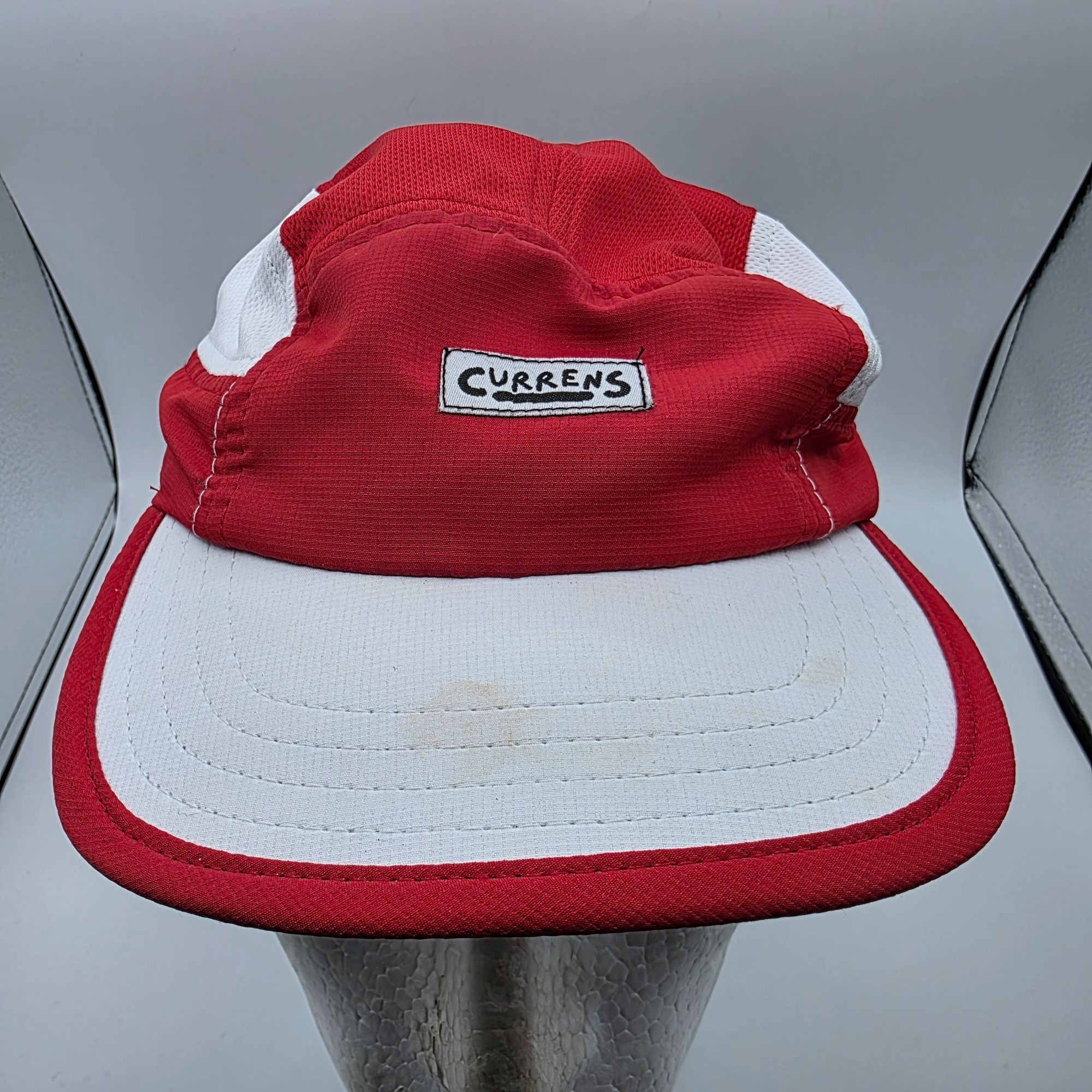Other Currens Adults Red White Athletic Hat Casual Outdoors Runnin Size ONE SIZE - 1 Thumbnail