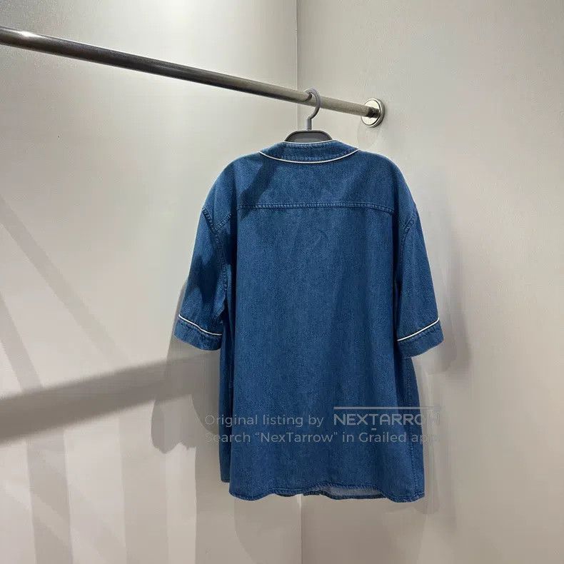 Gucci Gucci Letter embroidered denim short-sleeved shirt Size US M / EU 48-50 / 2 - 2 Thumbnail