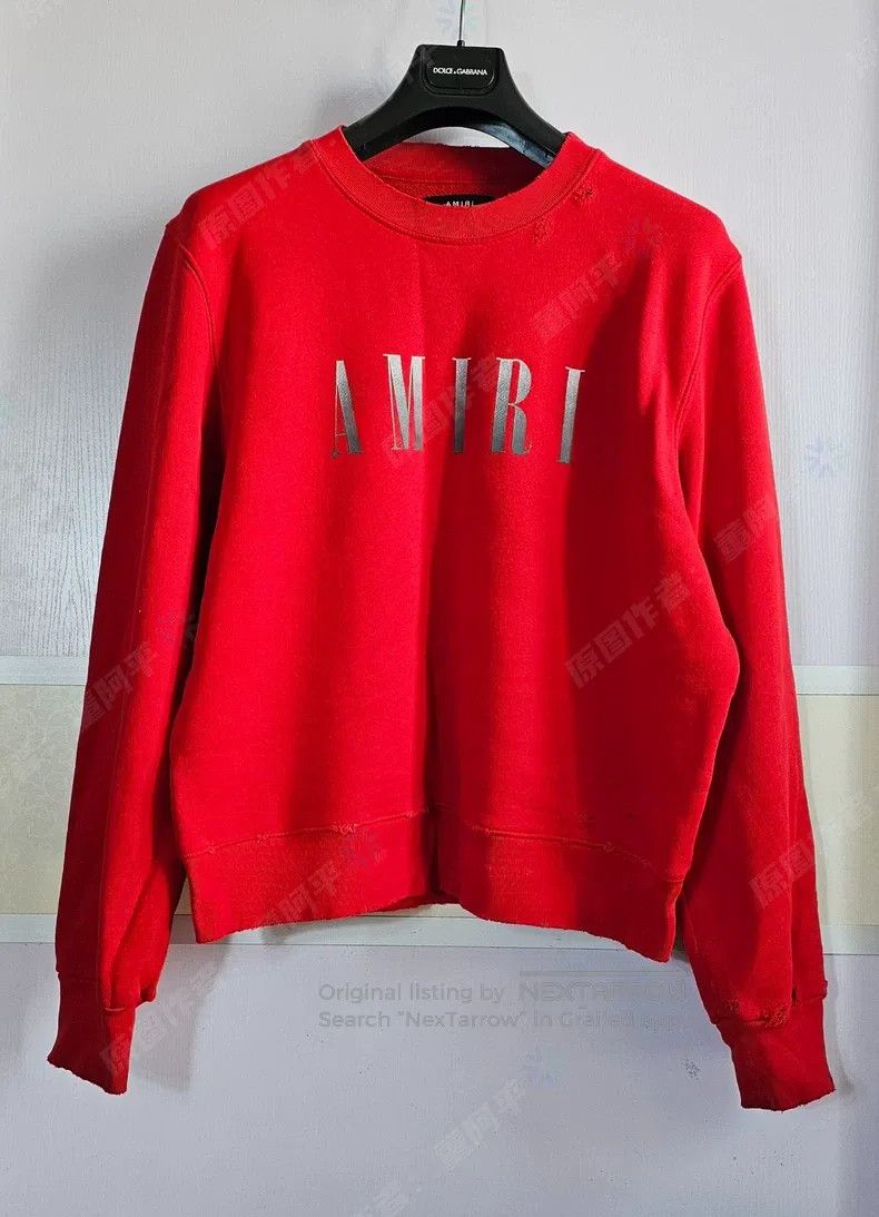 Amiri Amiri Red Hole Knit Sweater Size US M / EU 48-50 / 2 - 1 Thumbnail
