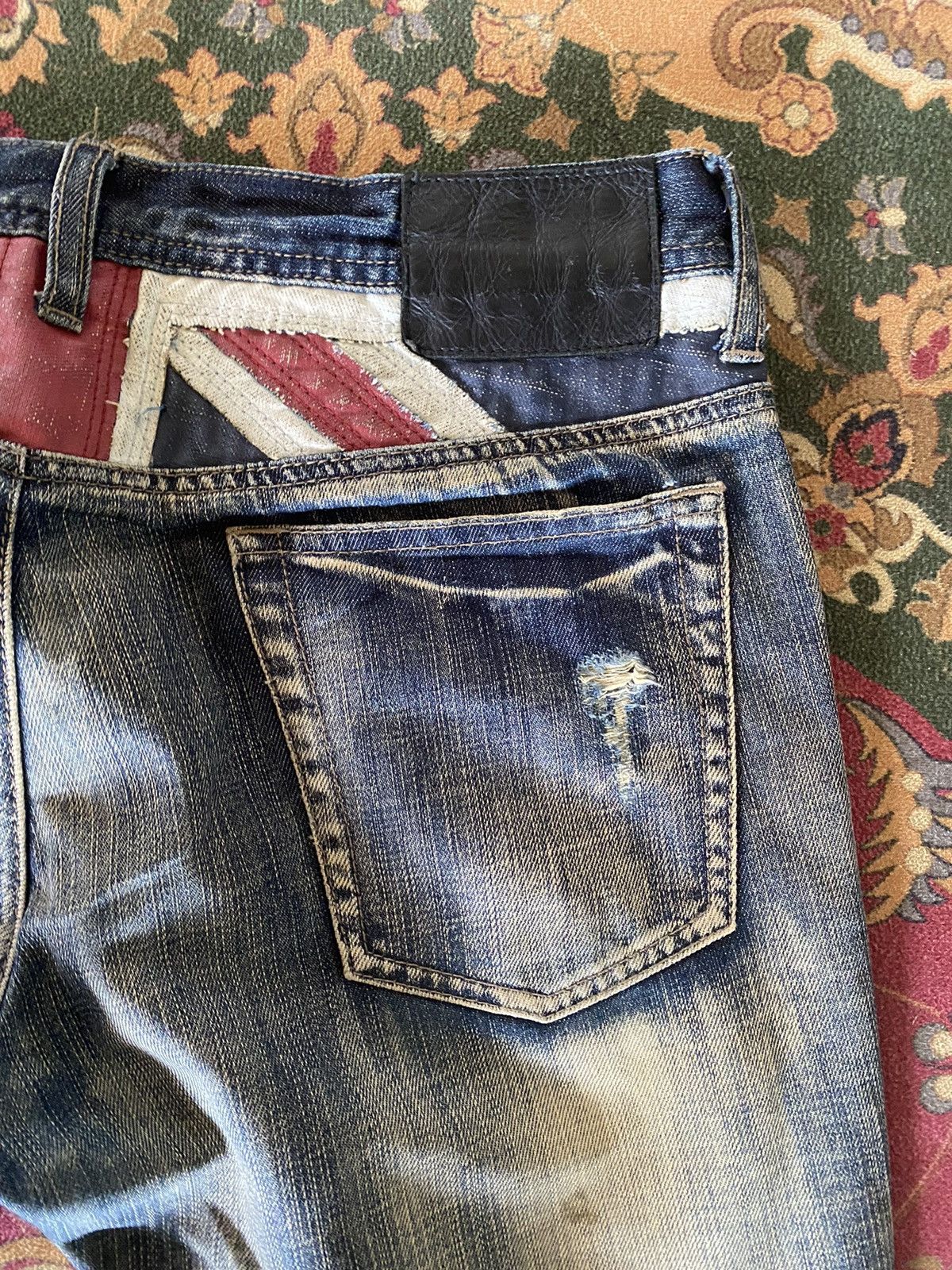 Japanese Brand 🔥RARE🔥Vintage EDGE RUPERT Slimfit Distressed Denim Size US 34 / EU 50 - 5 Thumbnail
