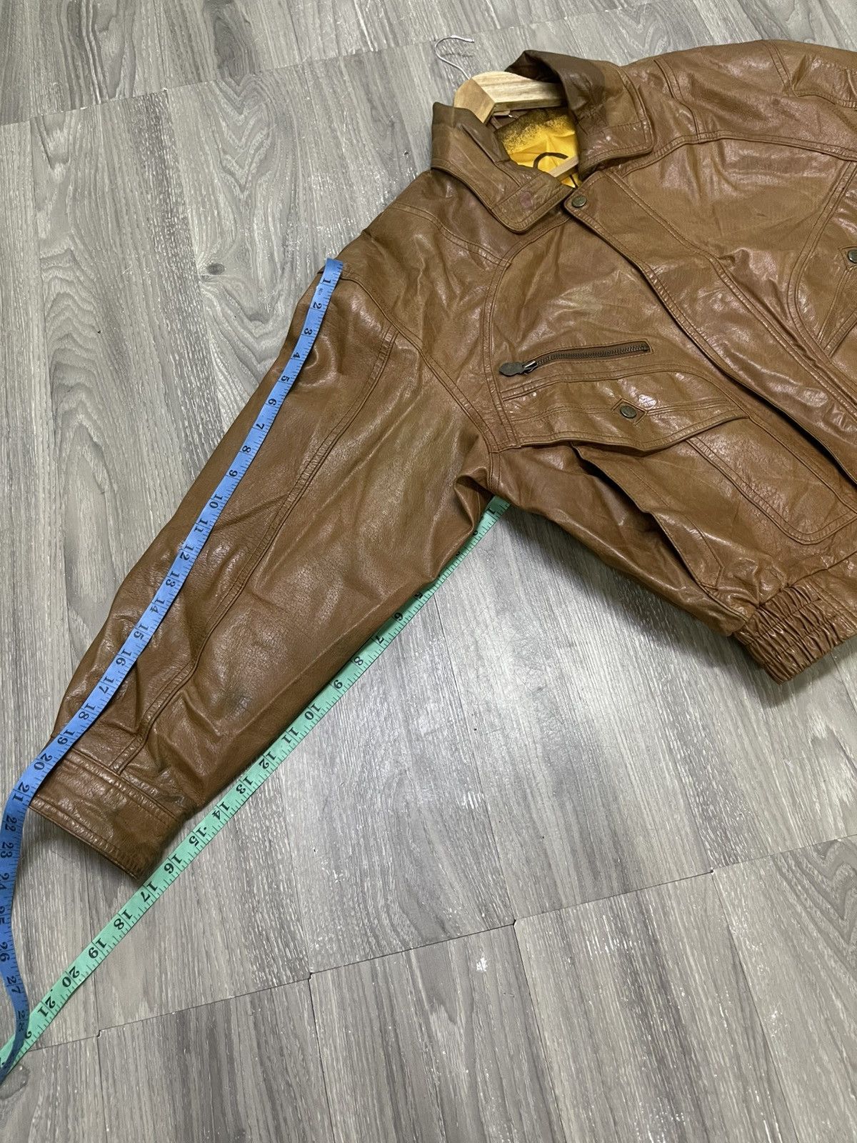 Gianni Valentino 🔥Vintage Gianni Valentino Leather Jacket Big Spellout Logo🔥 Size US M / EU 48-50 / 2 - 12 Thumbnail