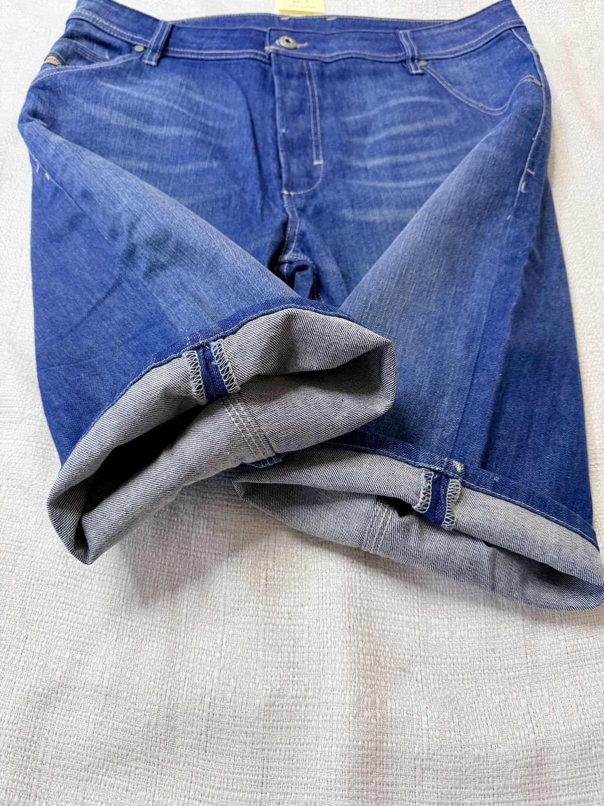 Diesel Diesel Kroshort Short Denim Pants Mens 34 Indigo Blue Size US 34 / EU 50 - 7 Thumbnail