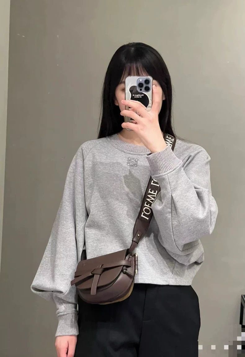 Loewe loewe gray batwing long sleeve top Size US XS / EU 42 / 0 - 9 Thumbnail