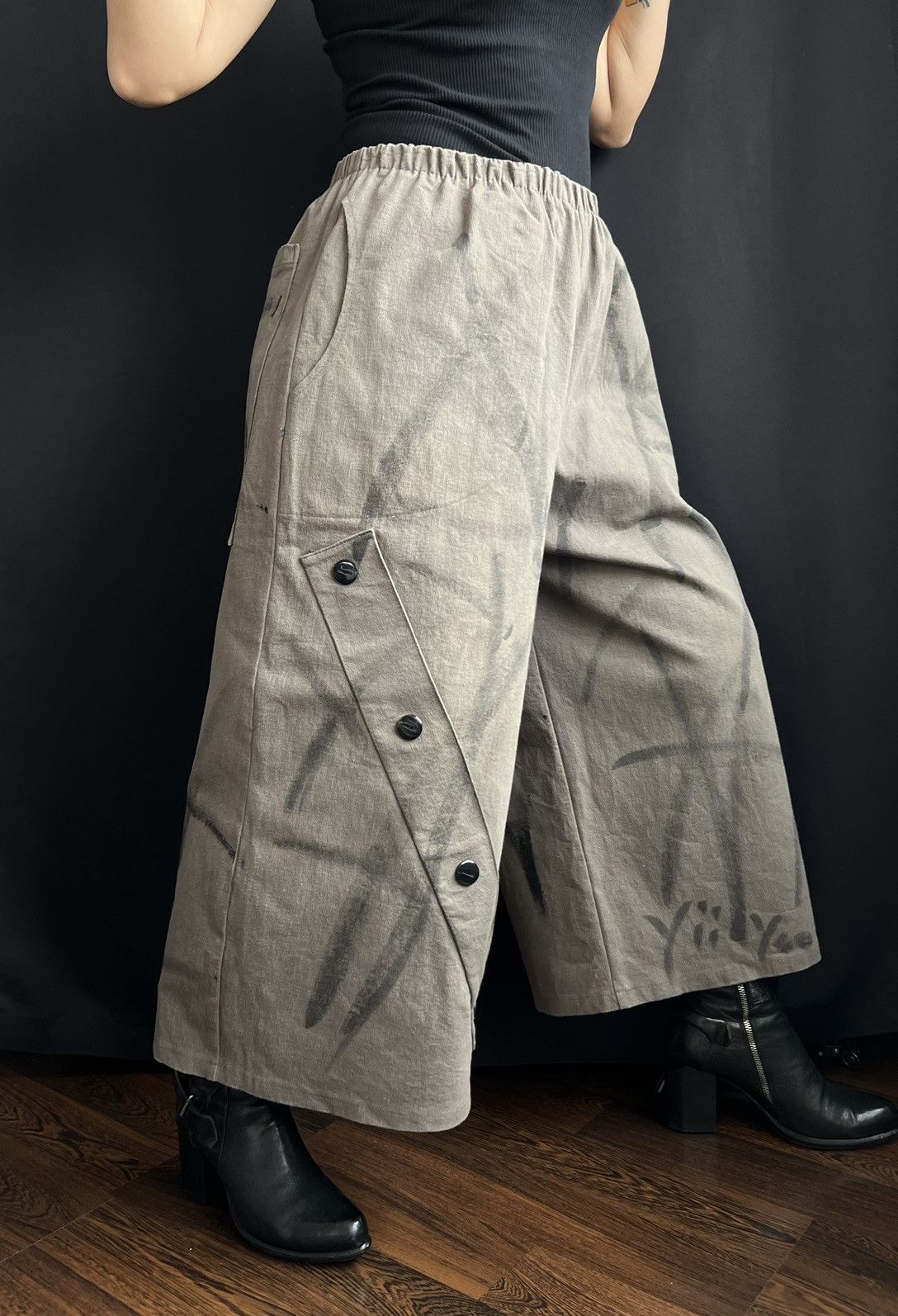 Other Yii Yoo Pants Gray Size XL Size 34" / US 12 / IT 48 - 4 Thumbnail