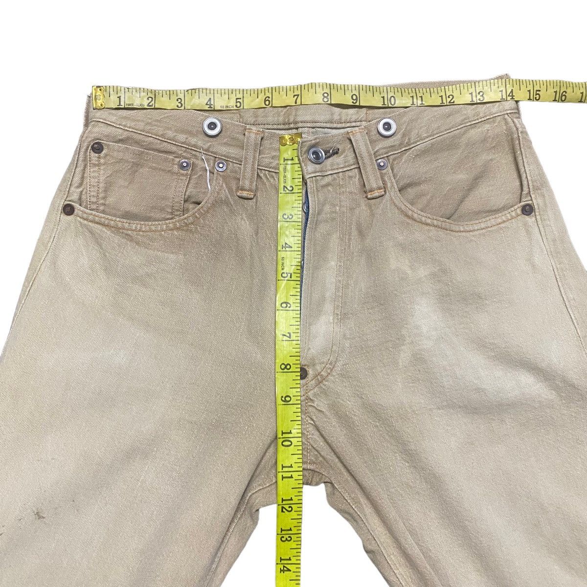 Heller's Cafe × Warehouse Vintage Heller's Cafe Denim Selvedge Jeans buckle Size US 28 / EU 44 - 16 Thumbnail