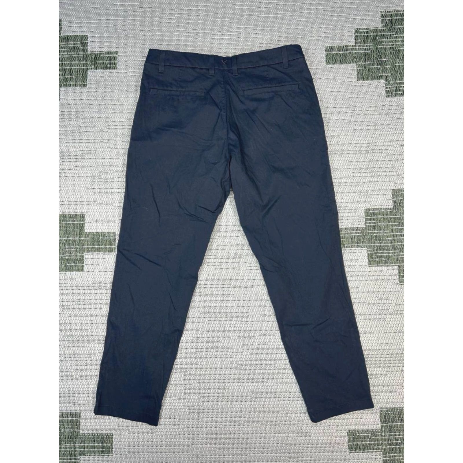 Vintage Birddogs Mens Pants Blue Cotton Nylon Spandex Mid Rise Straight Leg 34x28 Casual Travel Modern Chin o? Size US 34 / EU 50 - 2 Thumbnail