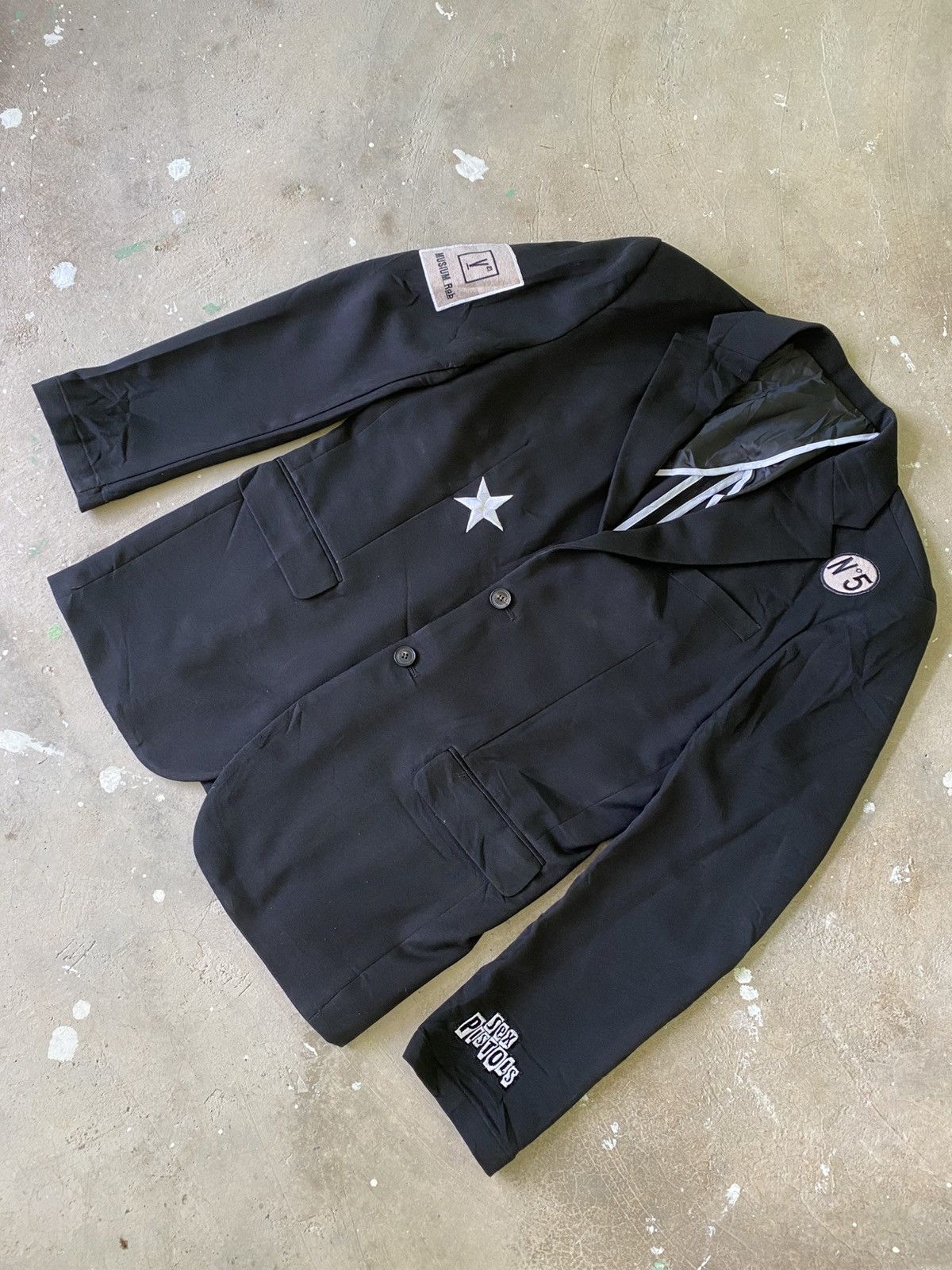 If Six Was Nine Vant x Sex Pistols Punk Patch Blazer Jacket Korea Size US L / EU 52-54 / 3 - 2 Thumbnail