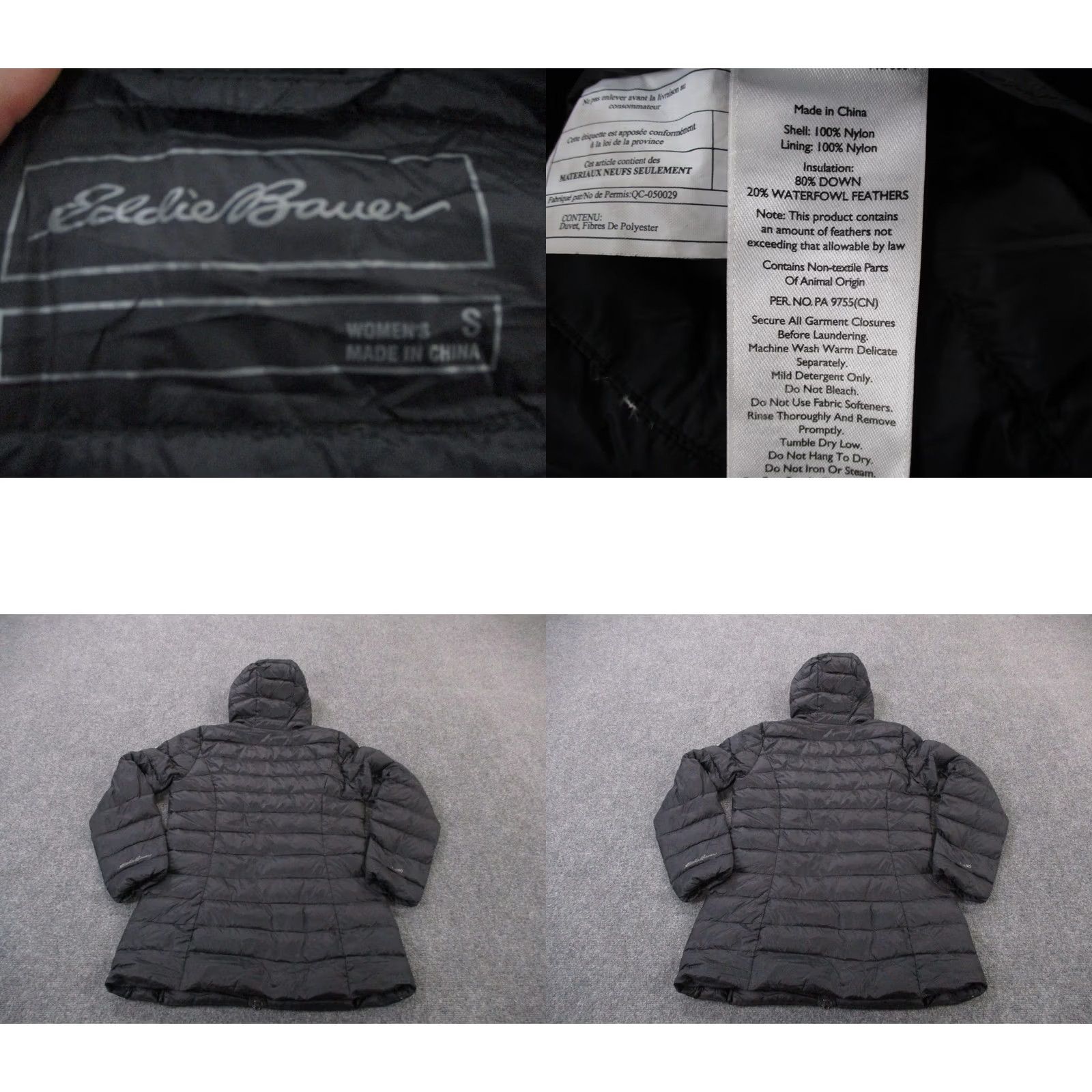 Eddie Bauer Eddie Bauer Jacket Womens S Black Nylon Down Puffer Coat Outdoor Quilted EB650 Size S / US 4 / IT 40 - 8 Thumbnail