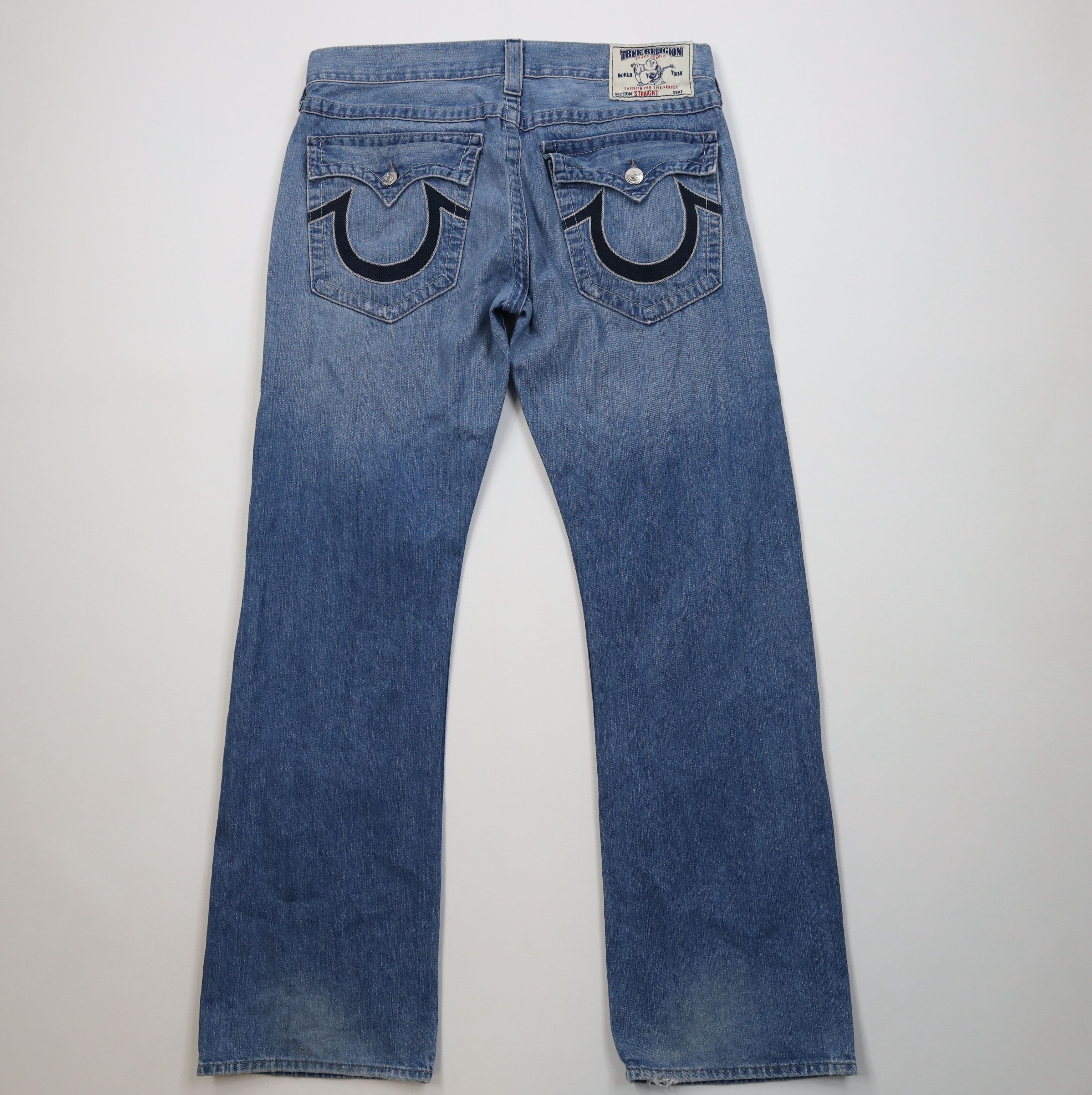 True Religion Vintage True Religion Stitch Straight Wide Leg Jeans USA Size US 36 / EU 52 - 10 Thumbnail