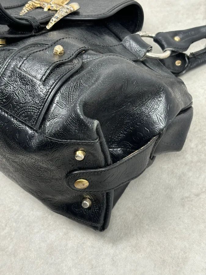 Just Cavalli AW2008 Cavalli Black Leather Winged Claw Lock Shoulder Bag Size ONE SIZE - 12 Thumbnail