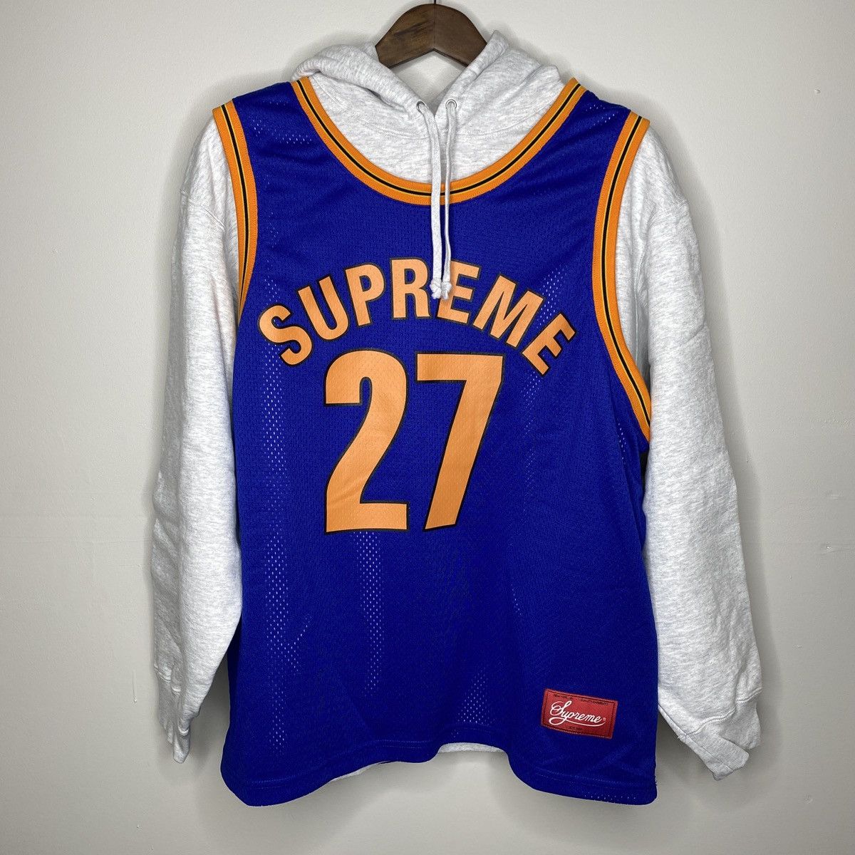 Jersey × Supreme SS21 Supreme Basketball Jersey Hooded Sweatshirt 
