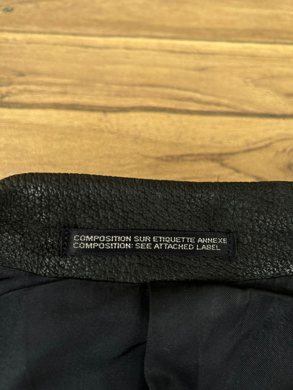 Yohji Yamamoto Yohji yamamoto pour homme leather neck wool coat Size 44S - 6 Thumbnail