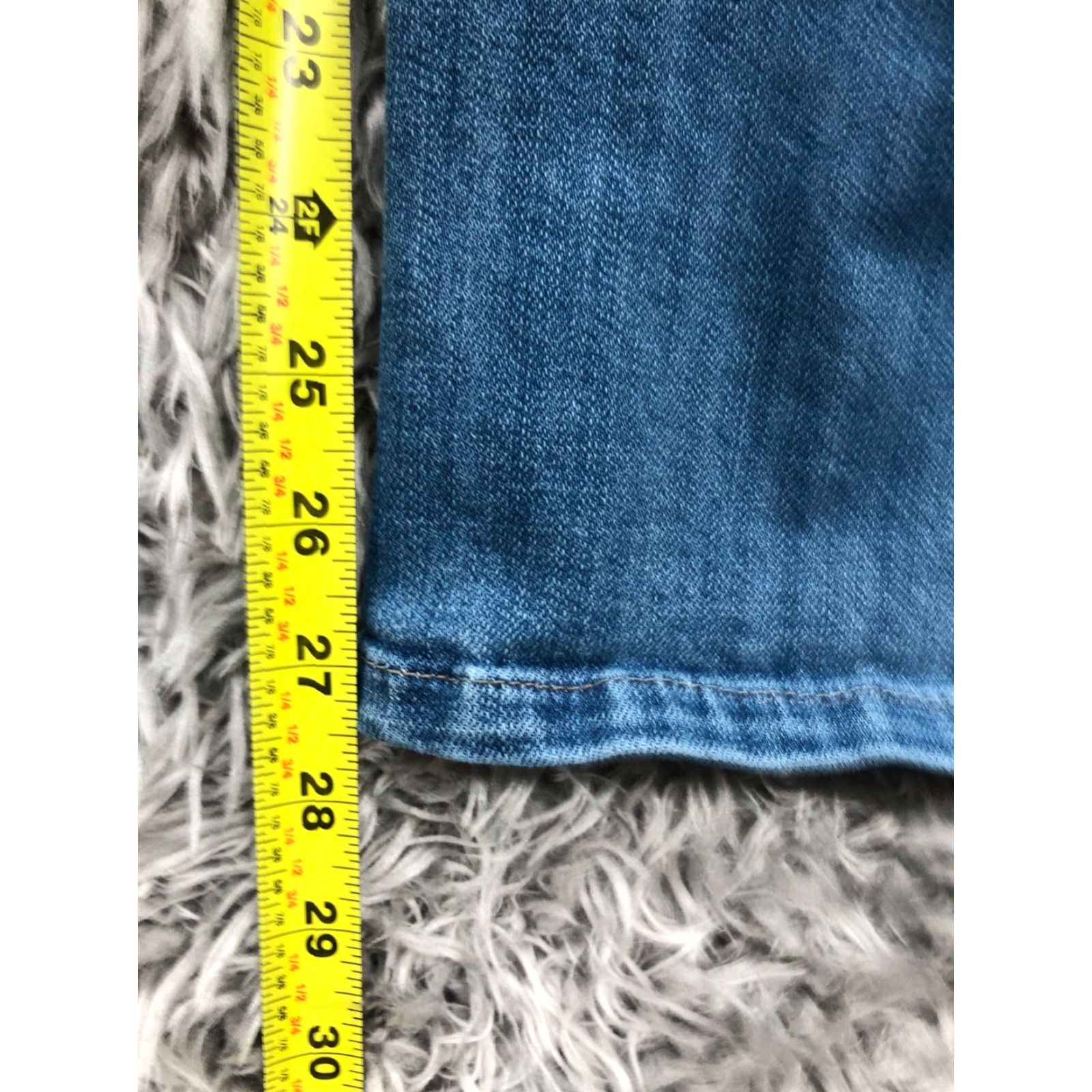 Lee Lee Relaxed Straight Jeans Womens 14 Short Blue Denim 29in Inseam Medium Wash Modern Series Vintage? No (omit) Size 36" / US 14 / IT 50 - 3 Thumbnail