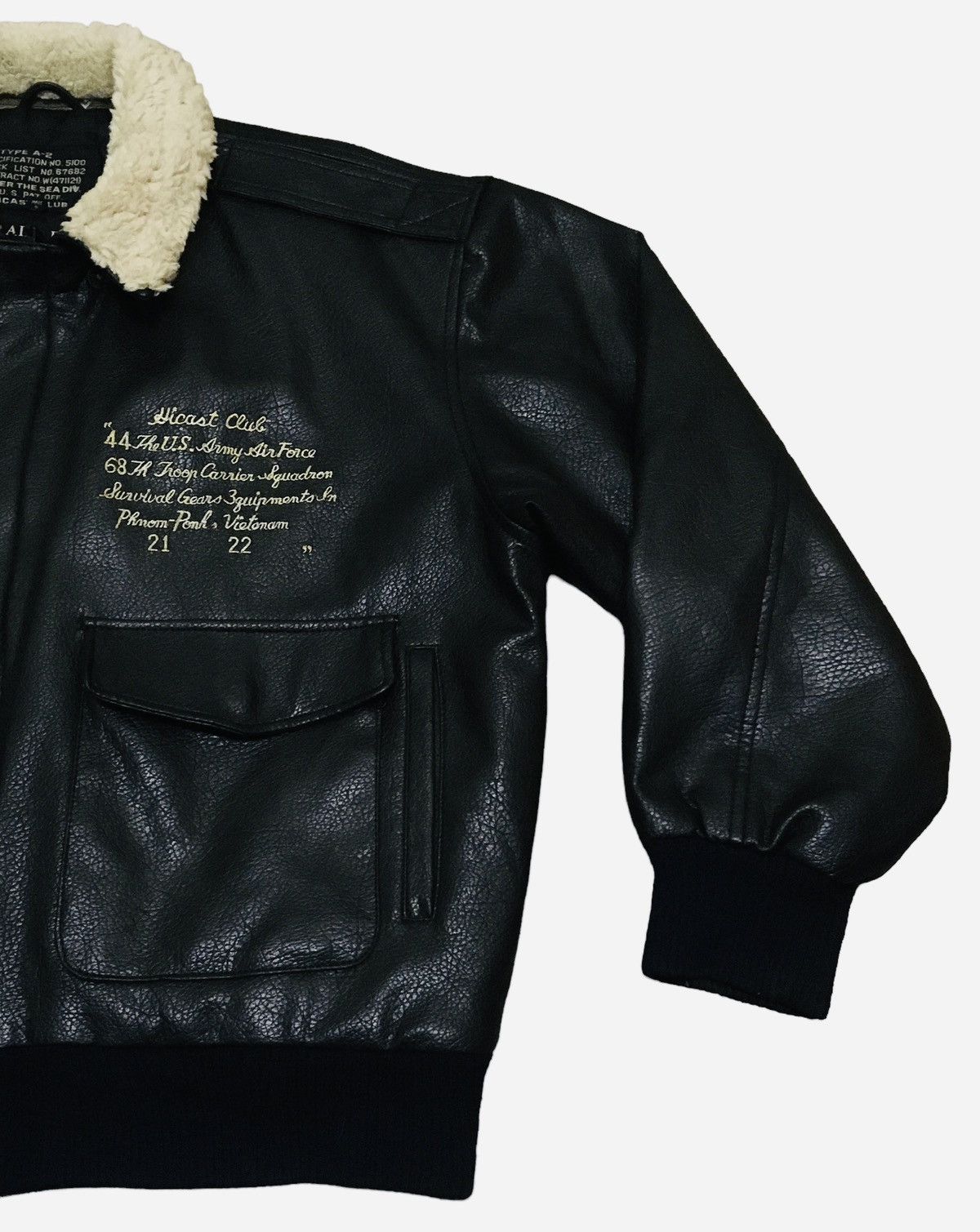 Vintage Rare Vintage Hicast Club A-2 Flying Air Force Jacket 1990s Size US L / EU 52-54 / 3 - 7 Thumbnail