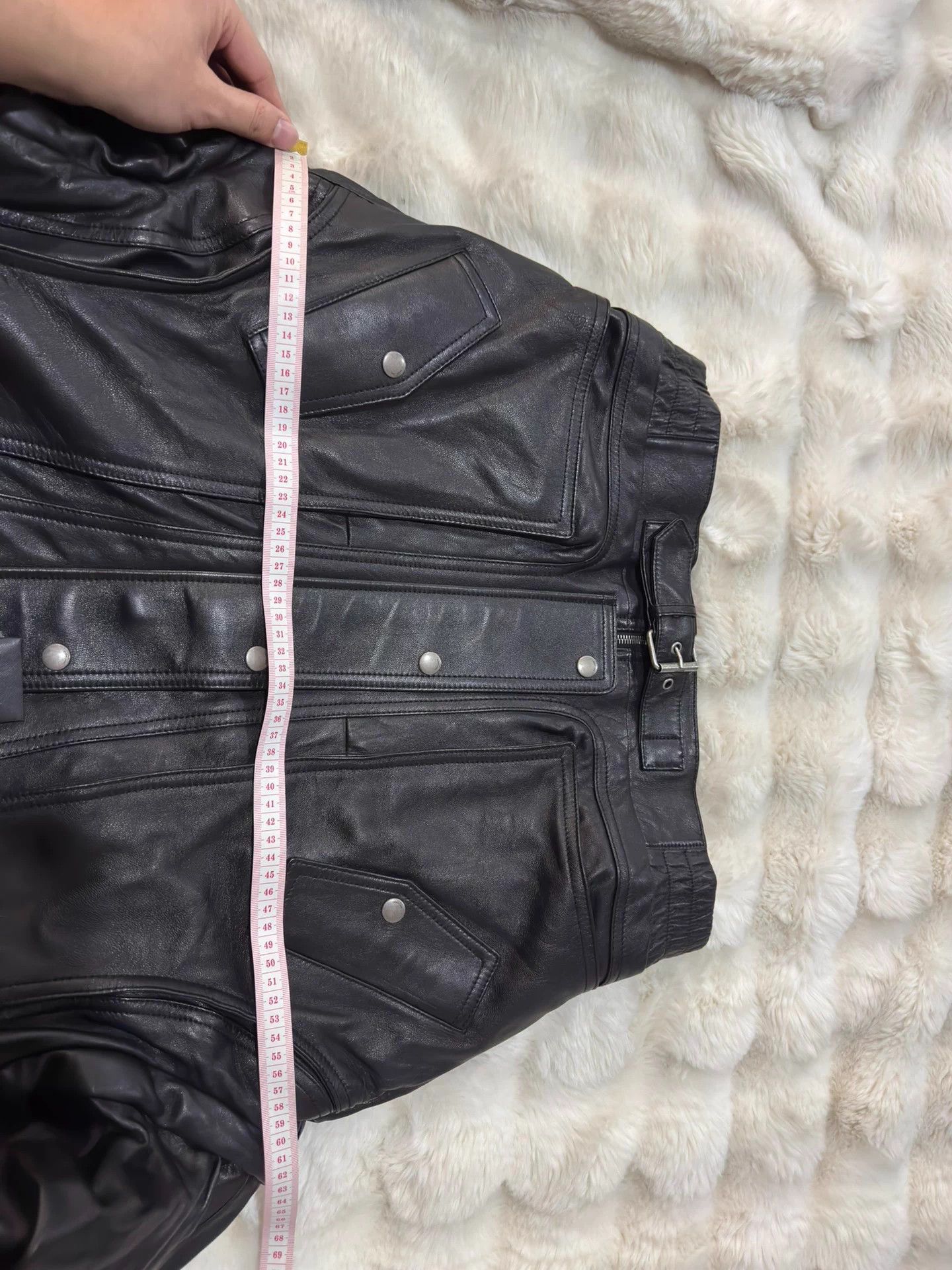 Saint Laurent Paris SLP 23 Runway Lambskin Detach Sleeves to Vest F34 New Size XS / US 0-2 / IT 36-38 - 7 Thumbnail