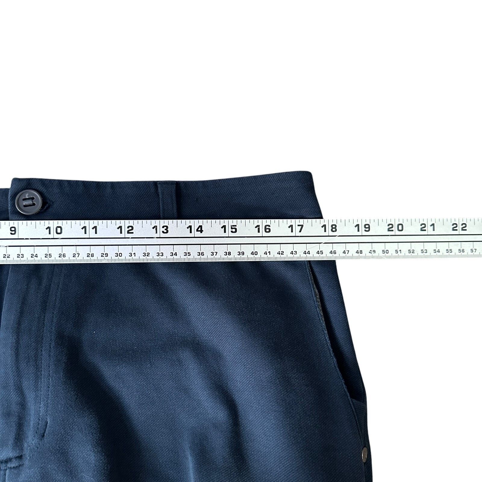 Vuori Vuori Cargo Trouser Pants 36 Navy Blue Pockets Straight Leg Size US 36 / EU 52 - 8 Thumbnail