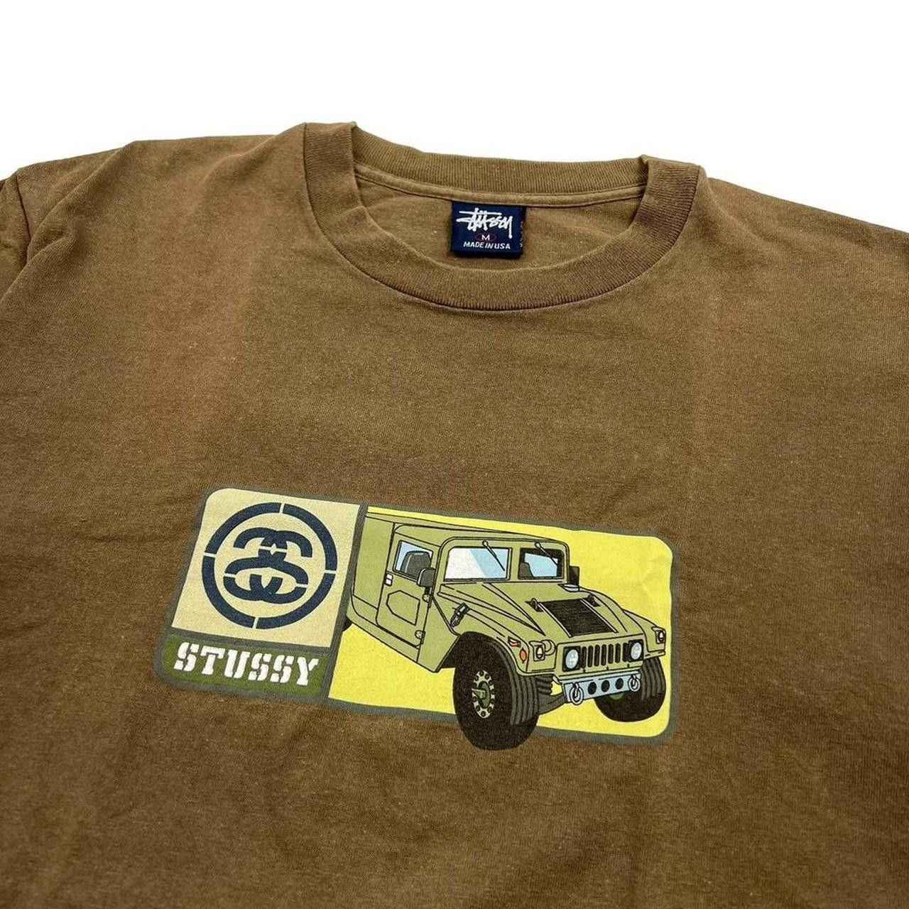 Stussy Vintage 90s Stussy Military Army Truck T-Shirt Khaki Medium Size US M / EU 48-50 / 2 - 2 Thumbnail