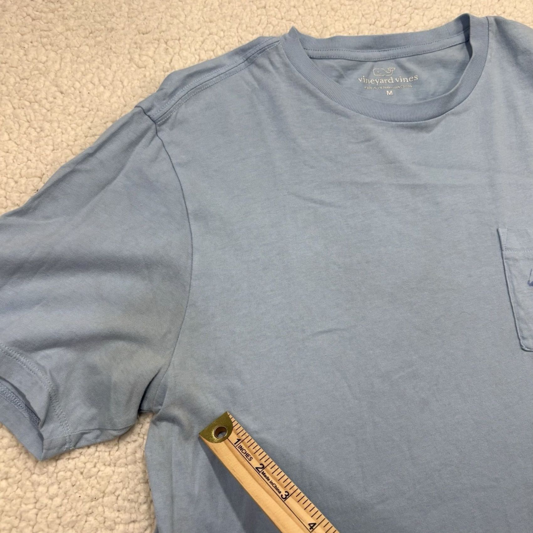 Vineyard Vines Vineyard Vines T-Shirt Blue Baseball Pocket Short Sleeve Men’s M Whale Tee Size US M / EU 48-50 / 2 - 4 Thumbnail