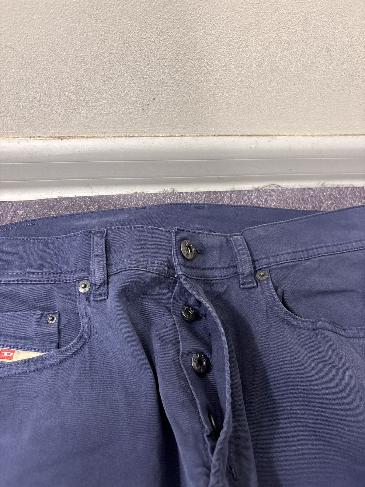 Diesel Diesel R-Tepphar NWT Men’s Navy Blue Stretch Pants Jeans Size US 29 - 10 Thumbnail