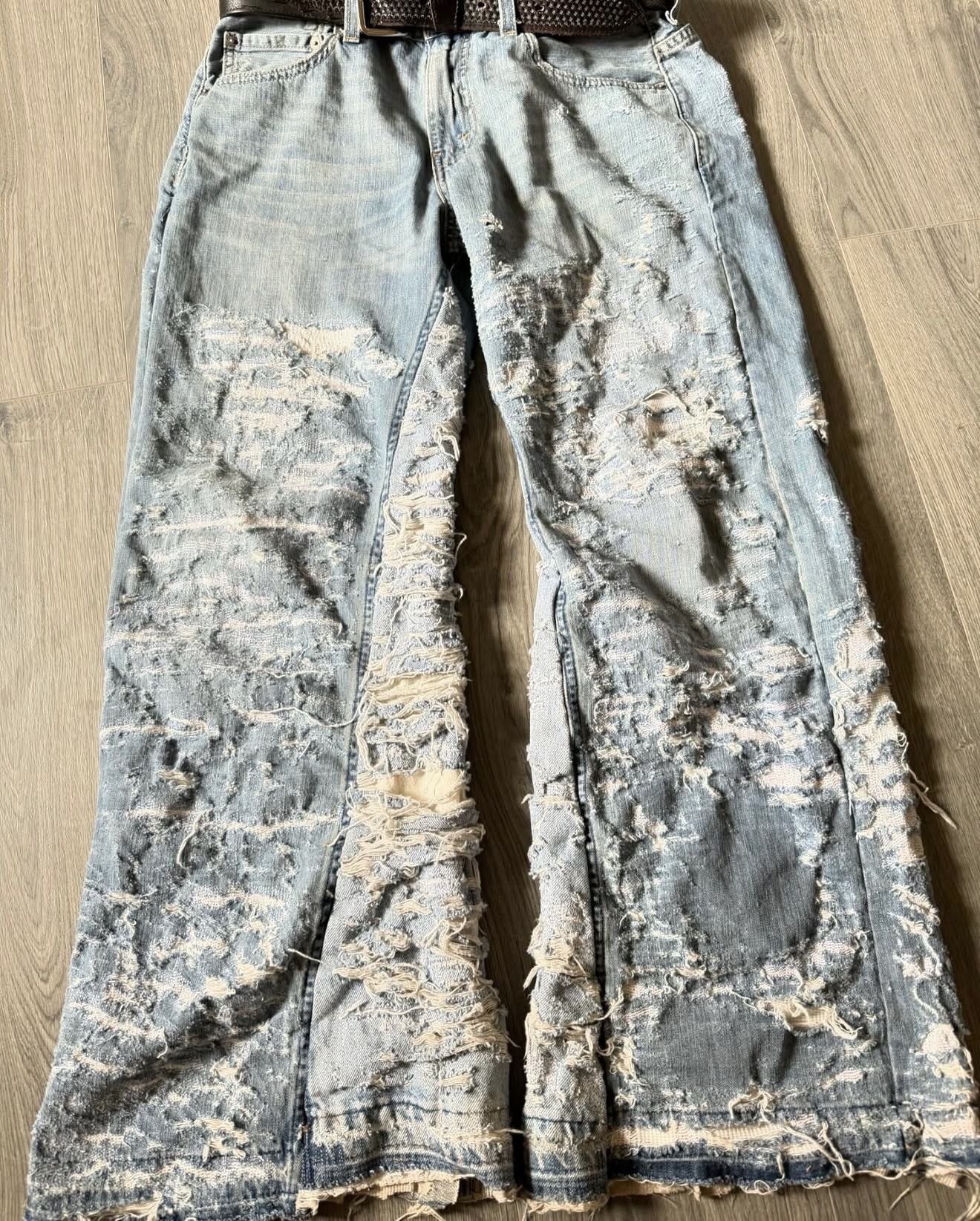 Other Mega Flared blue jeans Size US 31 - 2 Thumbnail