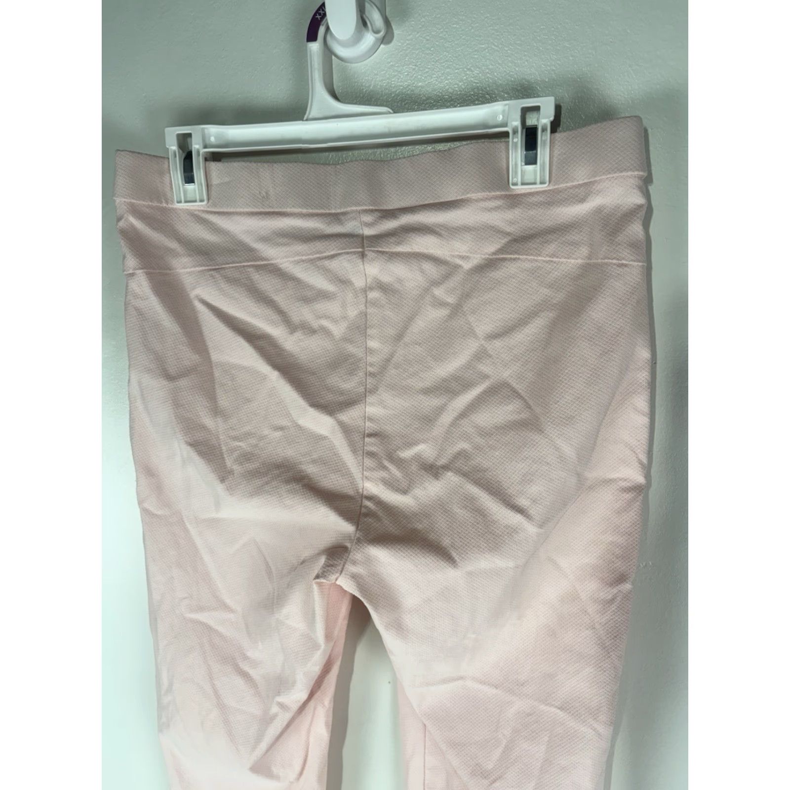 Ellen Tracy VINTAGE Ellen Tracy Women's Pants Cropped Straight Fit Knit Stretch Casual Workwear Size L Pink Size 36" / US 14 / IT 50 - 5 Thumbnail