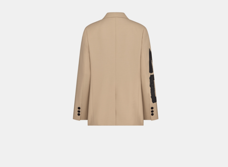 Dior o1w1db11225 451V18 Blazer in Beige/Black Size XS / US 0-2 / IT 36-38 - 2 Thumbnail