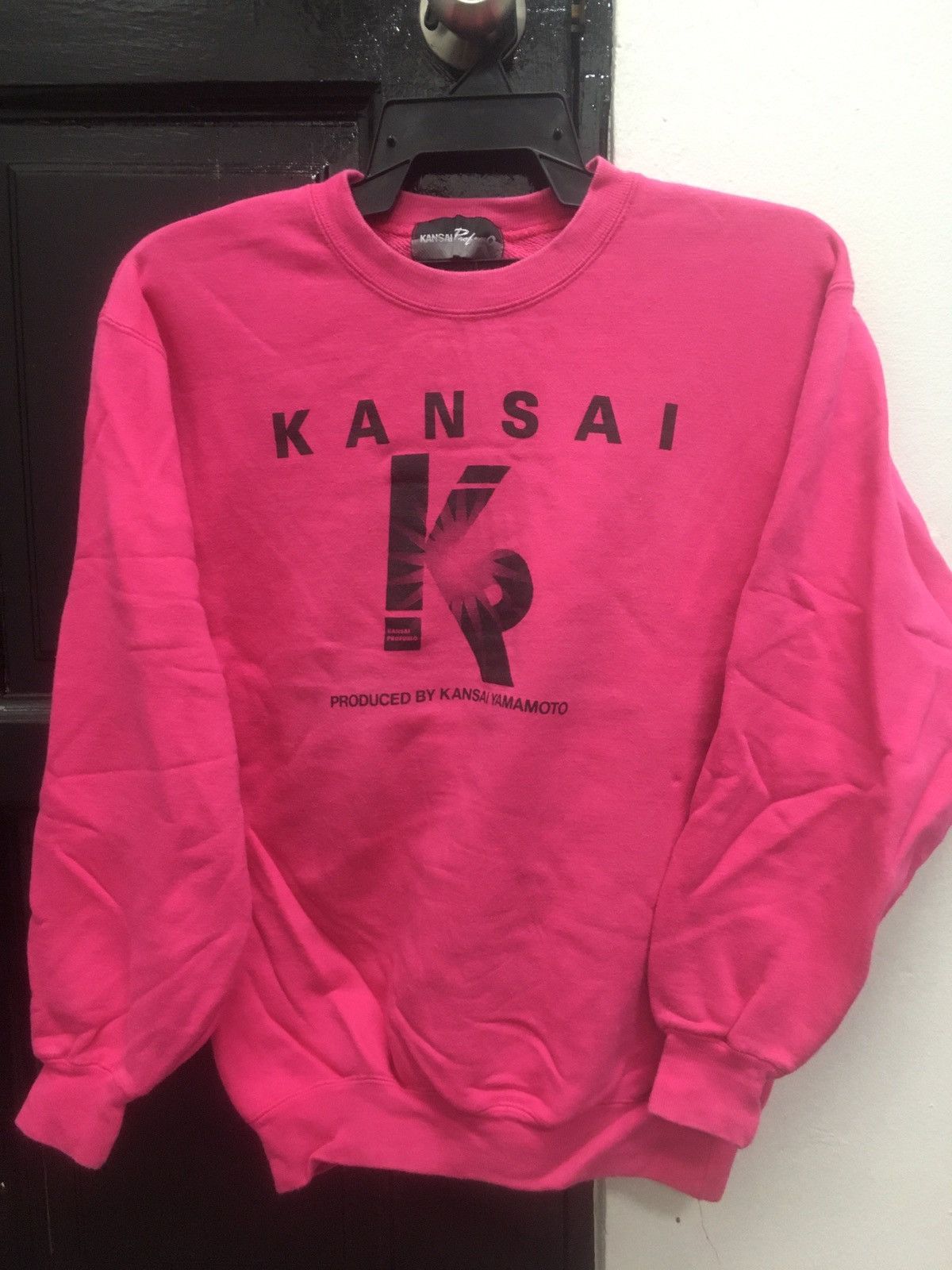 image of Kansai Yamamoto Sweatshirt in Pink, Men's (Size Small)