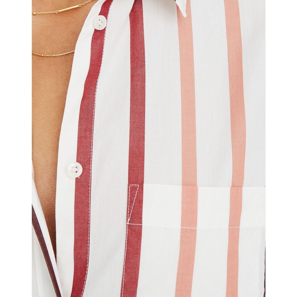 Madewell Madewell Women's XS Striped Button-Up Shirt Long Sleeve Size XS / US 0-2 / IT 36-38 - 4 Thumbnail