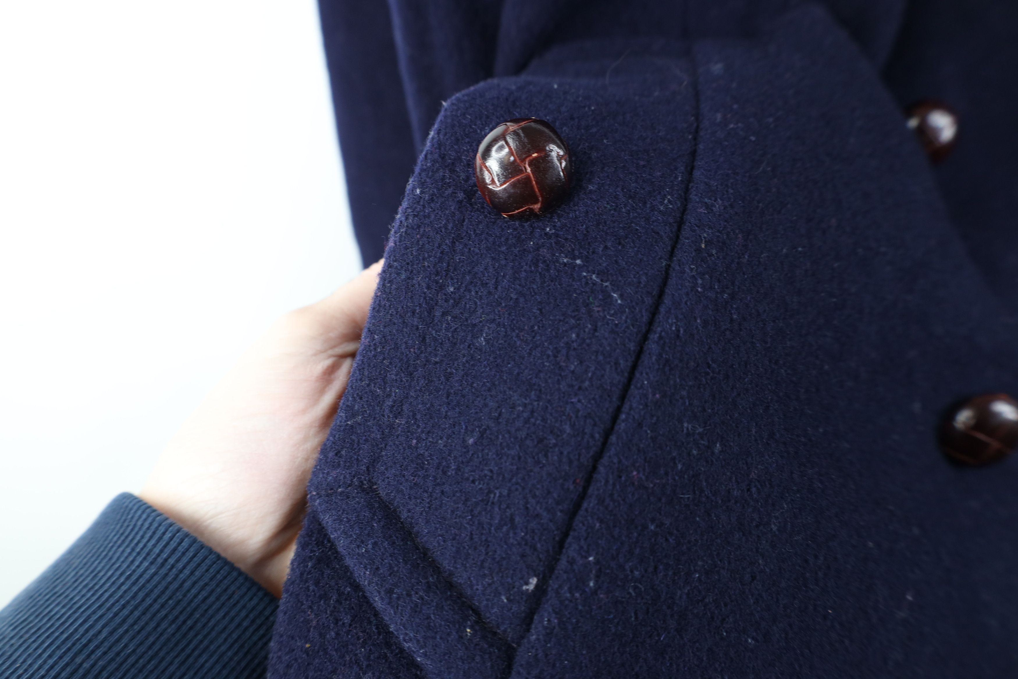 Vintage Vintage 70s Double Breasted Wool Peacoat Jacket Blue USA Size XXL / US 16-18 / IT 52-54 - 5 Thumbnail