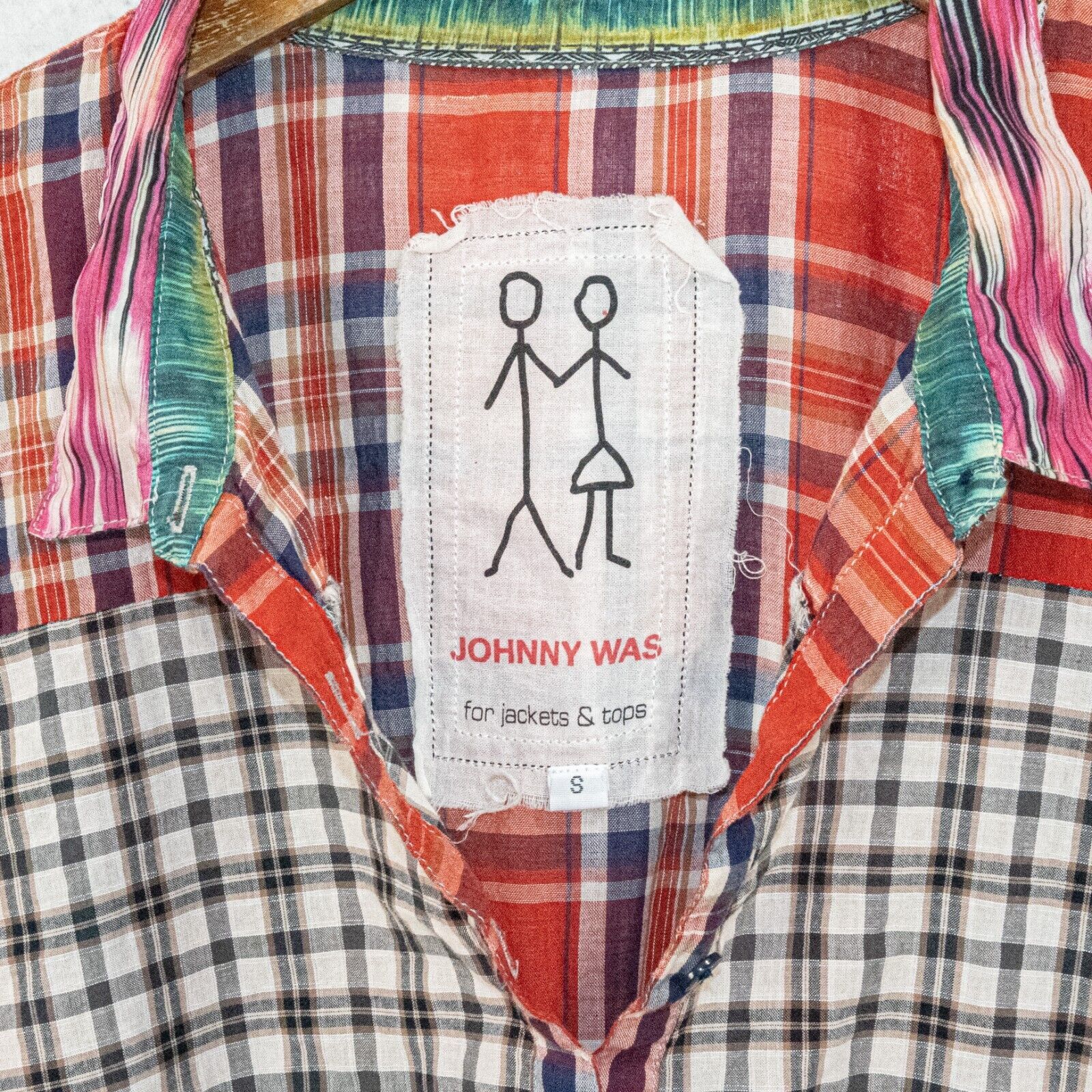 Johnny Was Johnny Was Women's Plaid Patchwork BOHO Tunic Blouse Small Size S / US 4 / IT 40 - 3 Thumbnail