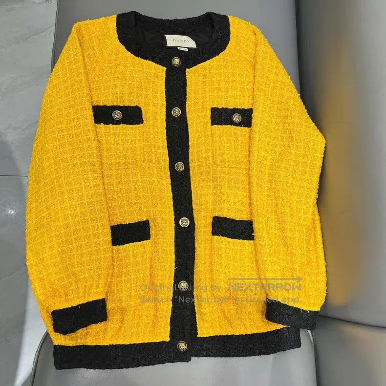 Gucci Gucci Yellow braided coat Size XS / US 0-2 / IT 36-38 - 1 Thumbnail