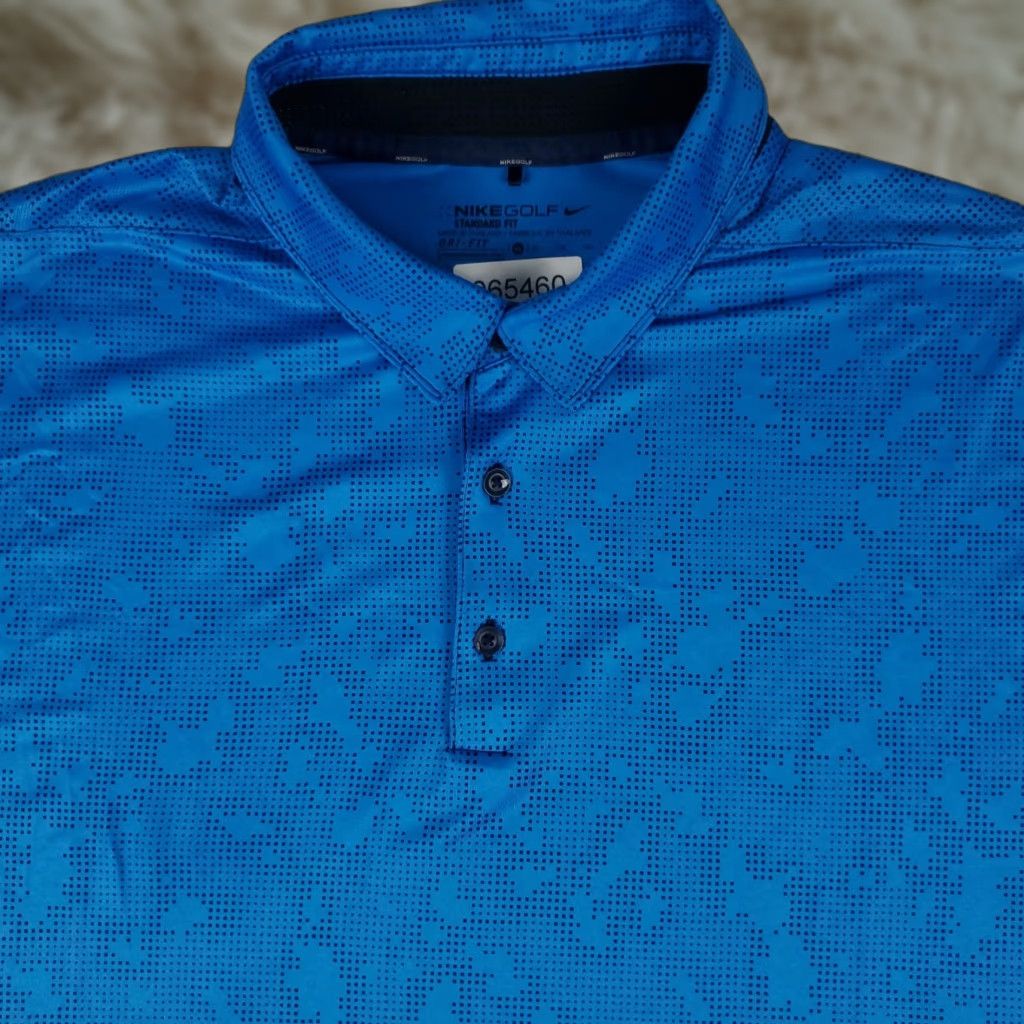 Nike Nike Polo Shirt Mens XL Blue Camouflage Swoosh Golf Casual Short Sleeve Size US XL / EU 56 / 4 - 1 Thumbnail