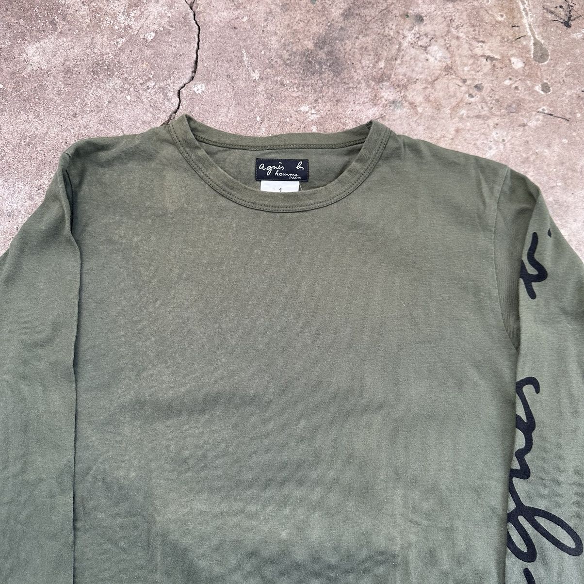 agnes b. Vintage Agnes B logo Longsleeve Size US S / EU 44-46 / 1 - 2 Thumbnail
