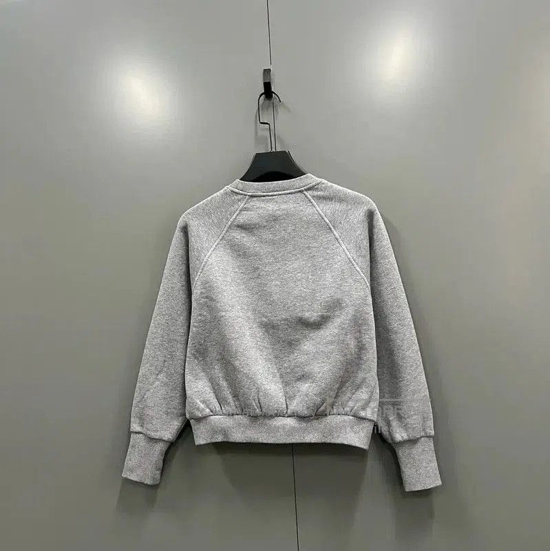 Burberry Burberry Gray Cotton Women's Cropped Sweatshirt. Size S / US 4 / IT 40 - 3 Thumbnail