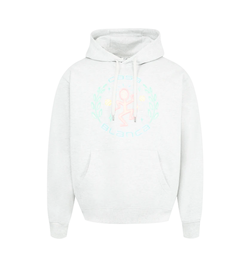 Casablanca o1h1sh10526 Dance Joy Hooded Sweatshirt in Grey/Dance Joy Size US L / EU 52-54 / 3 - 1 Thumbnail