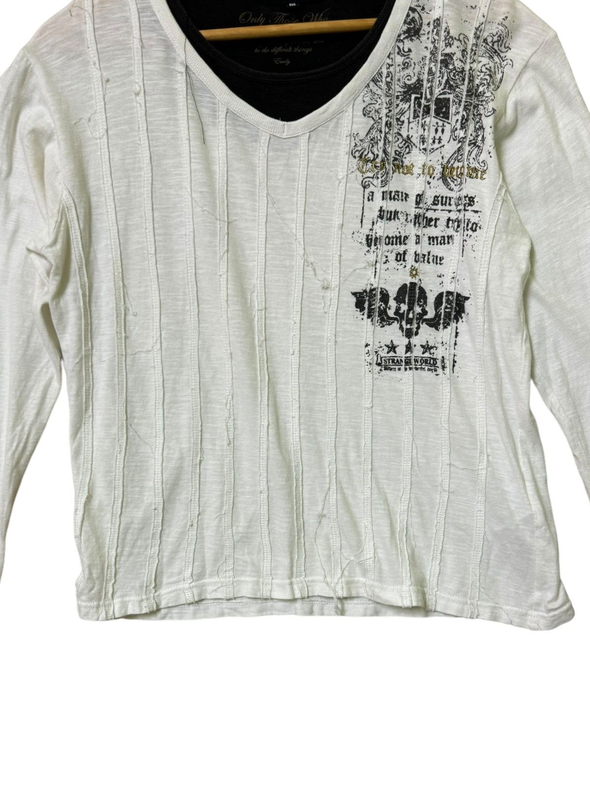 Affliction Strange World Punk Revel Art Quotes Poem Long Sleeves Size US M / EU 48-50 / 2 - 6 Thumbnail