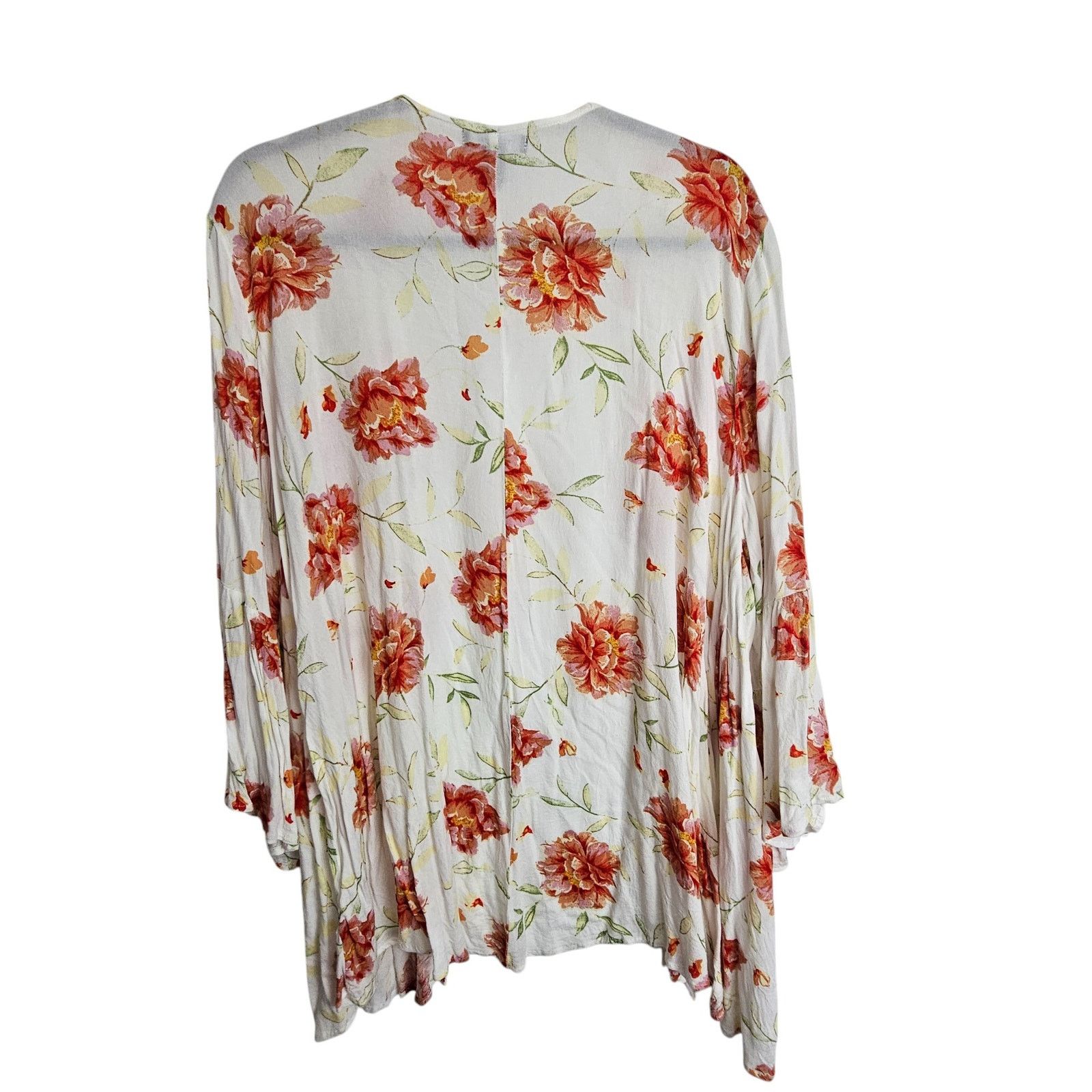 Torrid Torrid Womens Floral Chiffon Kimono Plus Size 1/2X Open Size XXL / US 16-18 / IT 52-54 - 9 Thumbnail