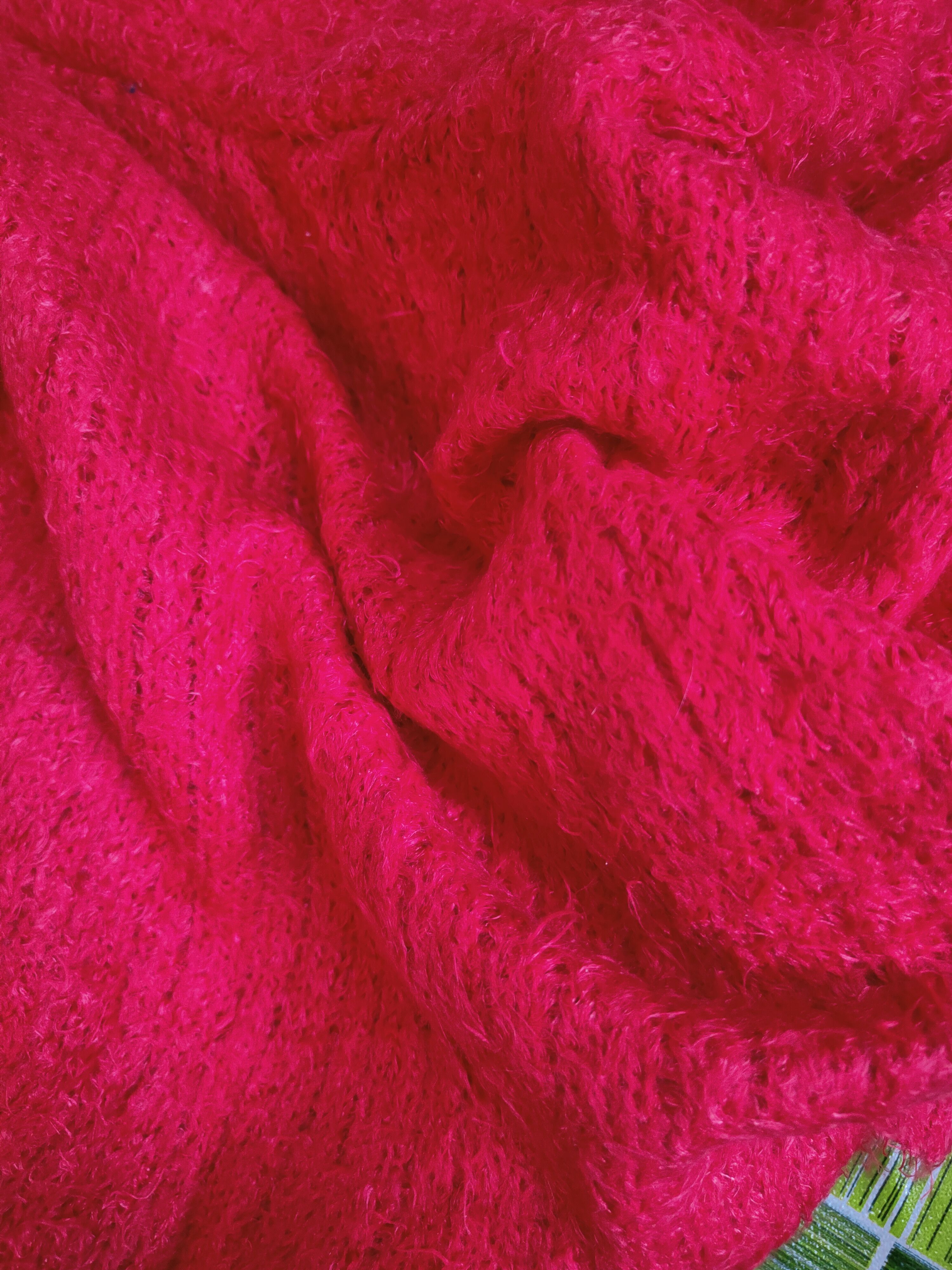 Homespun Knitwear × Japanese Brand × Vintage Chocol Raffine Robe Red Fur Mohair Knitwear #S2093 Size M / US 6-8 / IT 42-44 - 10 Thumbnail