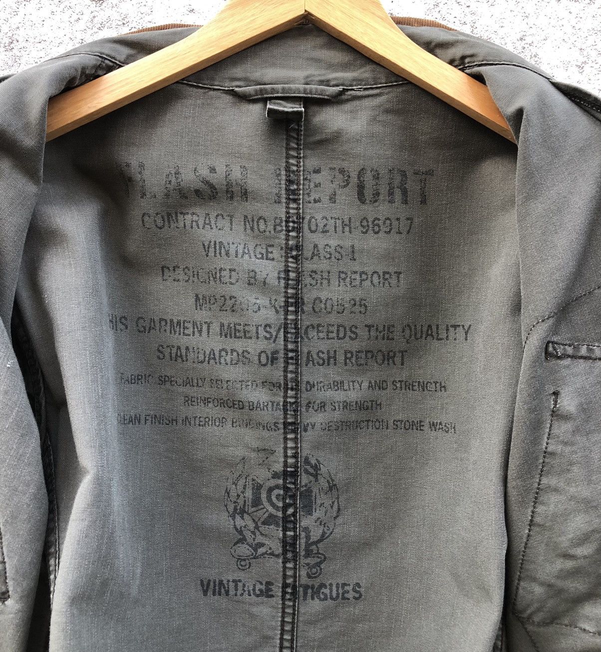 Vintage Vintage Fatigues Flash Report Military Army Combat Jacket Size US M / EU 48-50 / 2 - 13 Thumbnail
