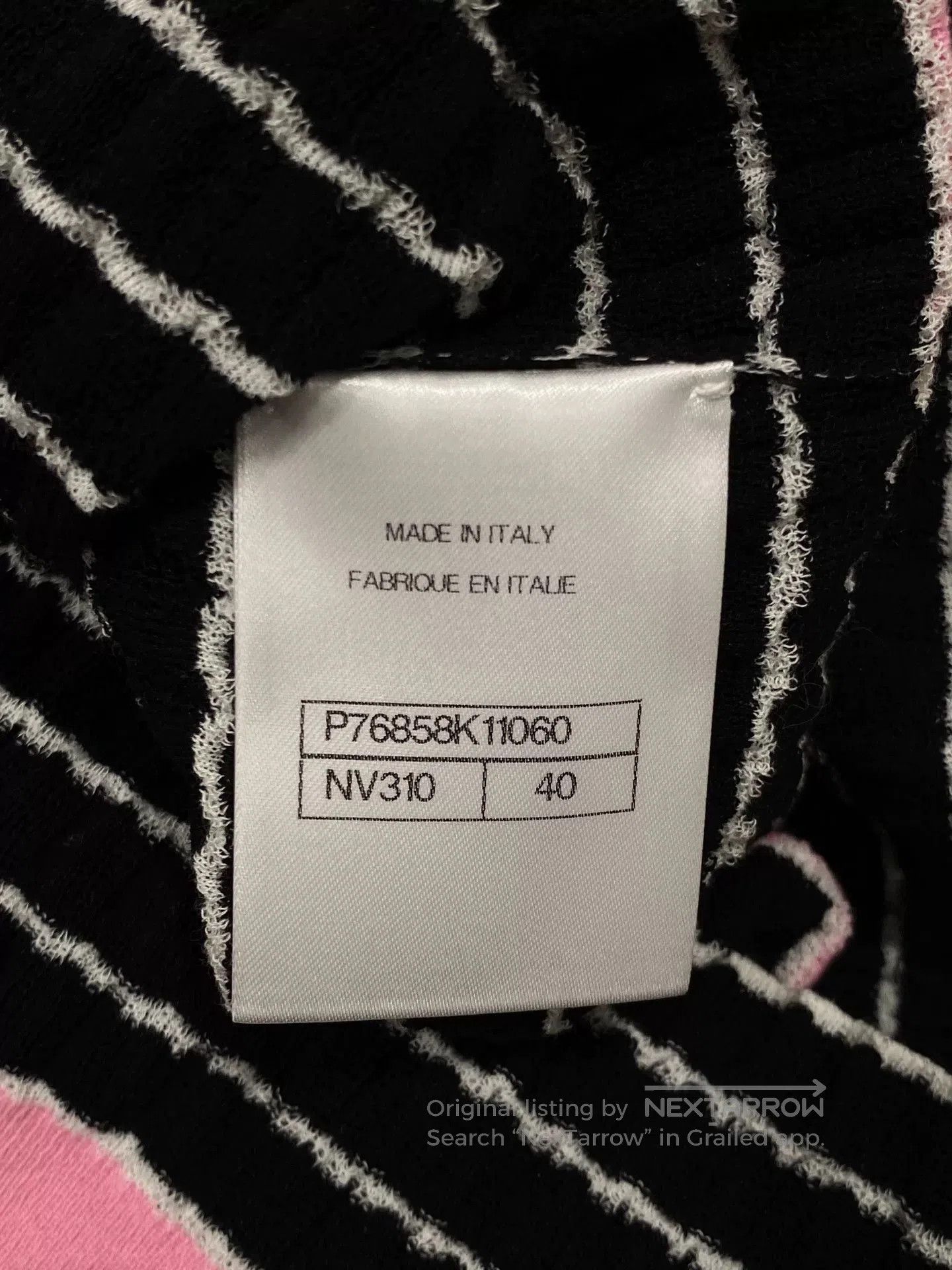 Chanel Chanel 2024 Black Stripe Sleeveless Top. Size US XL / EU 56 / 4 - 4 Thumbnail