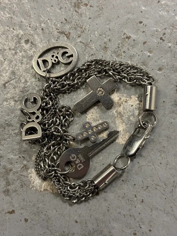 Dolce & Gabbana Dolce & Gabbana Silver Metal Charm Bracelet Size ONE SIZE - 7 Thumbnail
